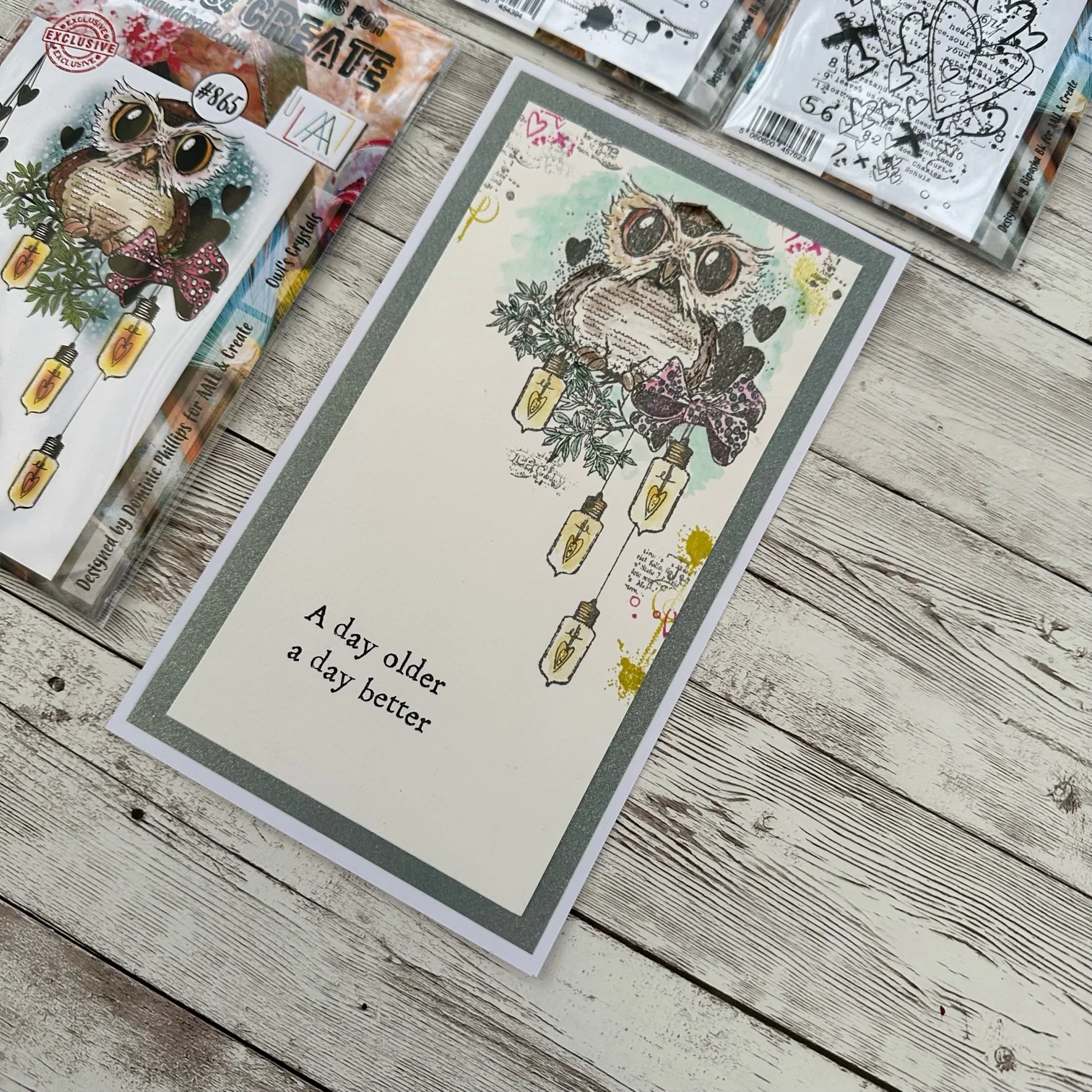 TP-865 - A6 Clear Stamp Set - Owl's Crystals - Image 3