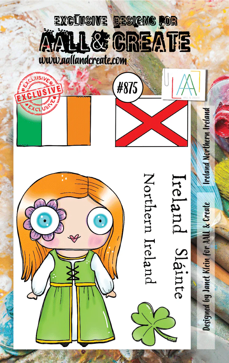 #875 - A7 Clear Stamp Set - Ireland Northern Ireland