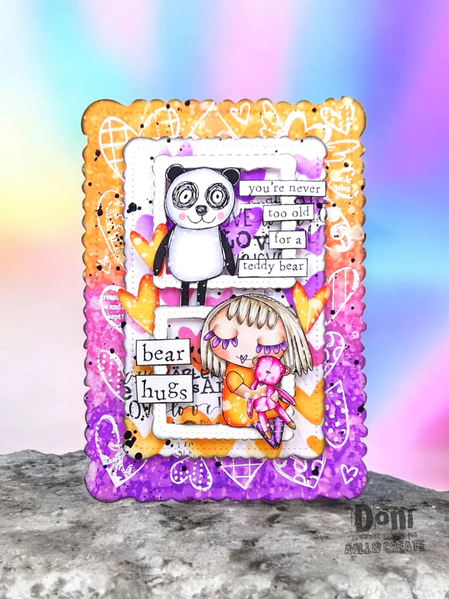 TP-940 - A6 Stamp Set - Heart Collage - Image 3