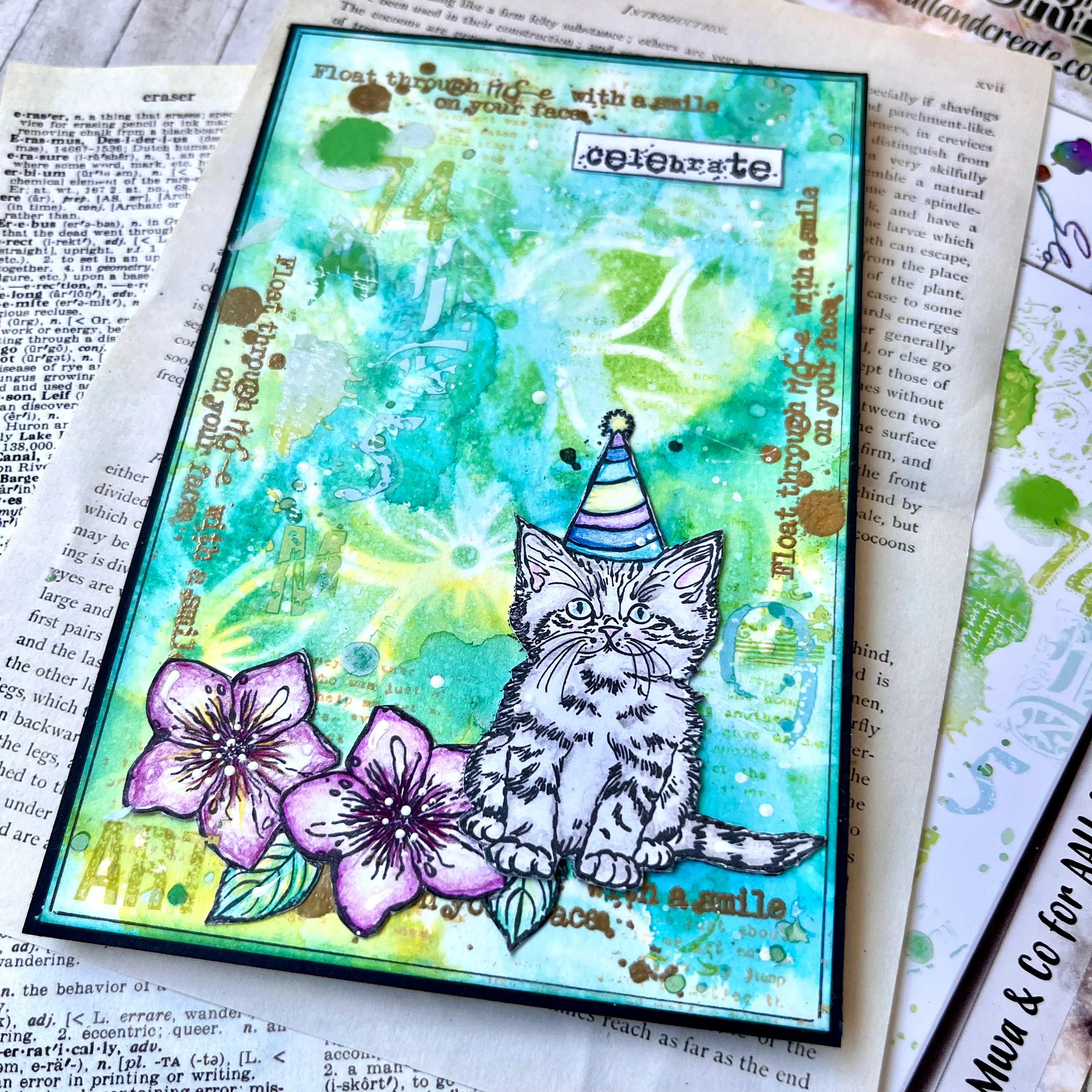 TP-966 - A7 Stamp Set - Purrfect Birthday - Image 12