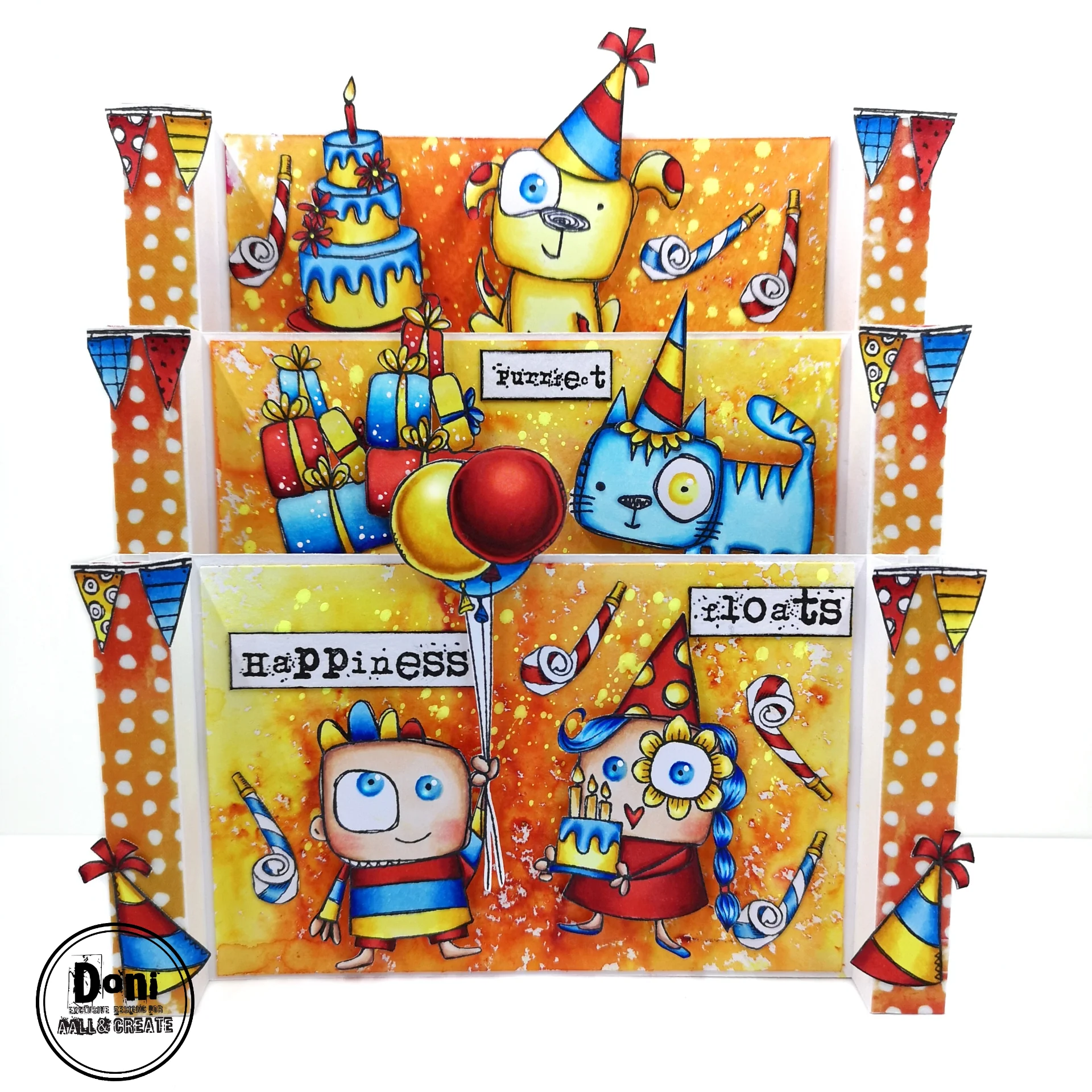 TP-966 - A7 Stamp Set - Purrfect Birthday - Image 16