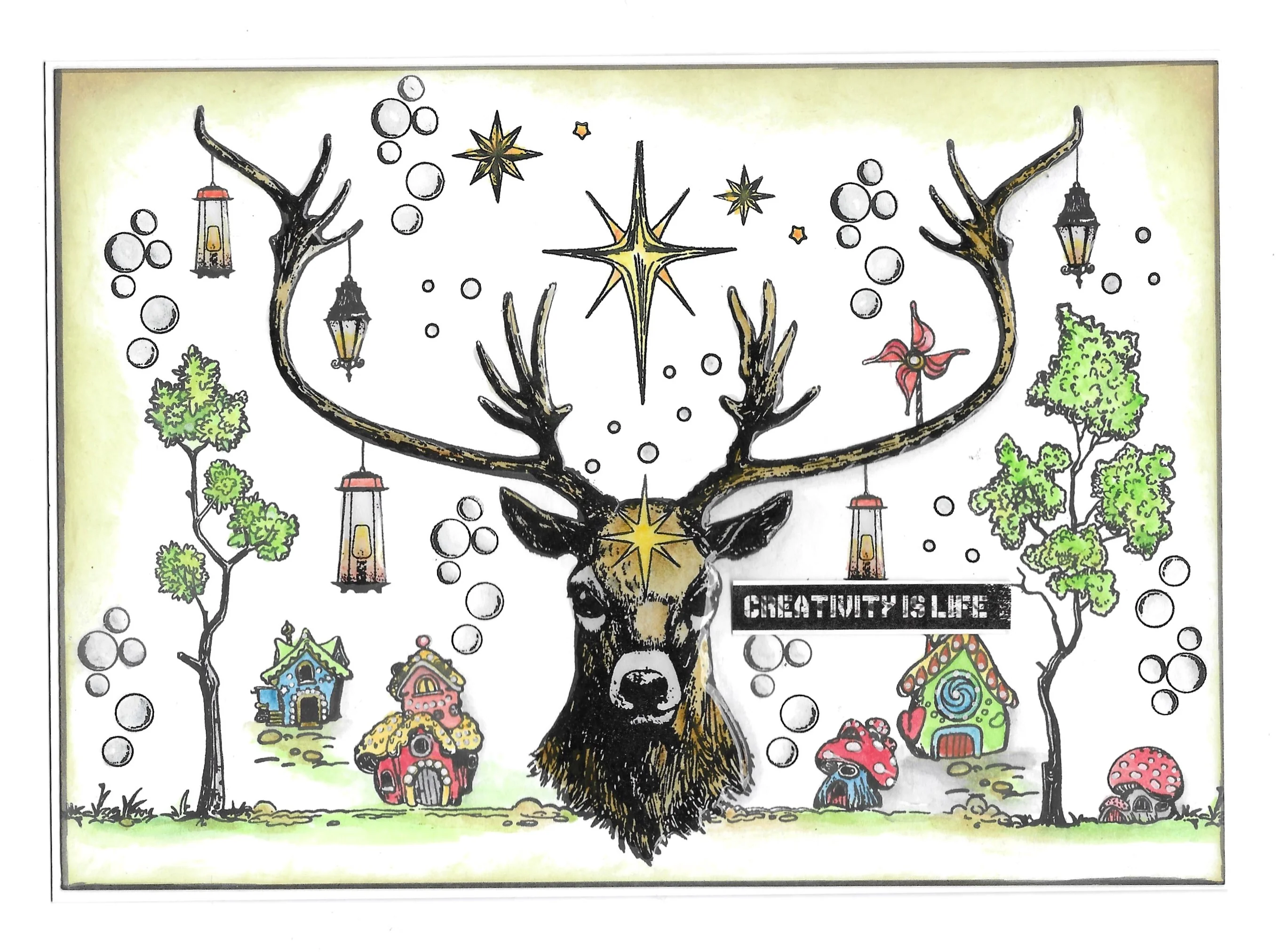 TP-998 - A5 Stamp Set - Deer Oh Deer - Image 4