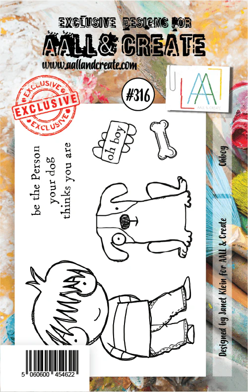 #316 - A7 Clear Stamp Set - Ohboy