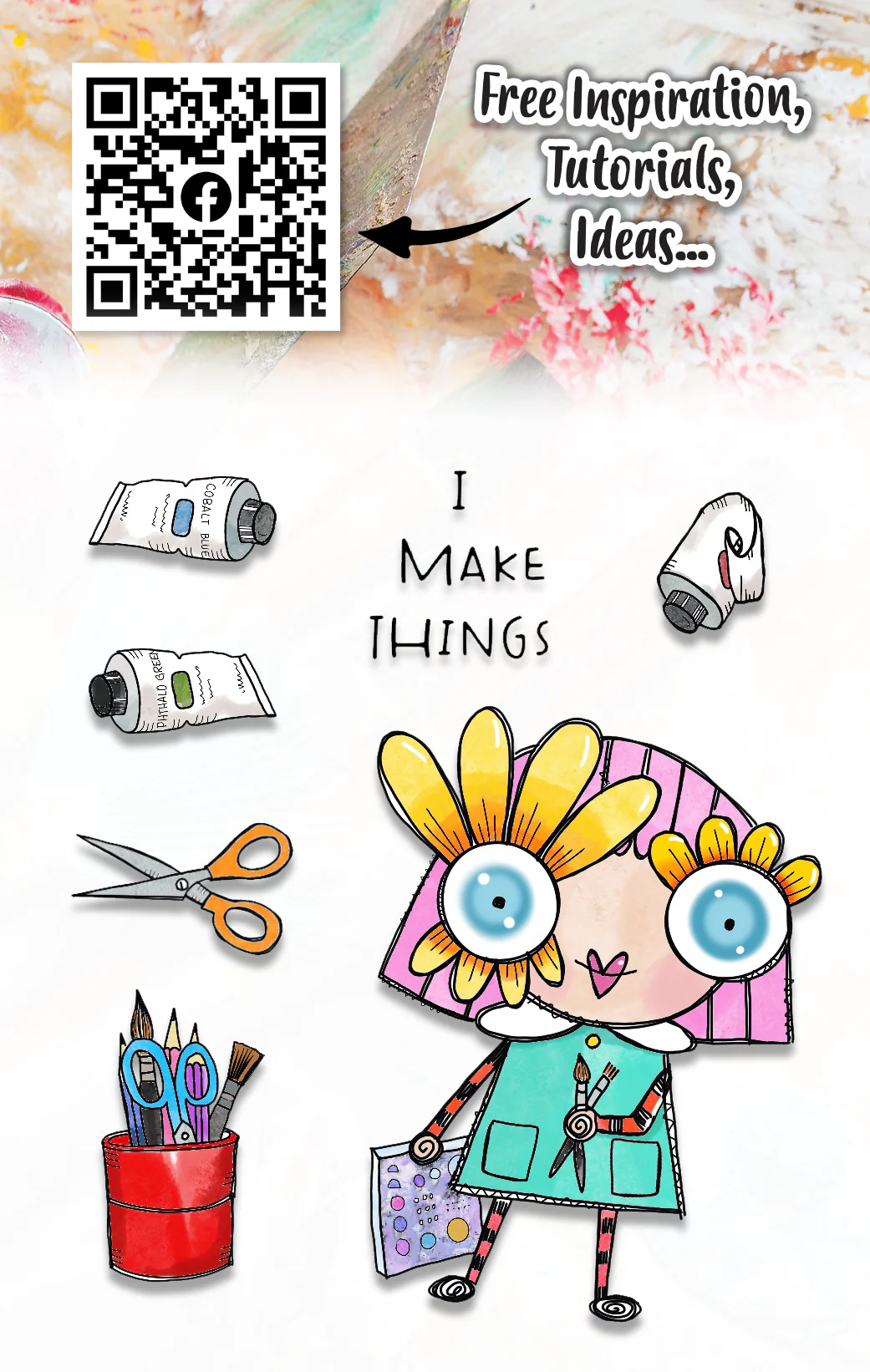 #378 - A7 Clear Stamp Set - The Crafter - Image 3