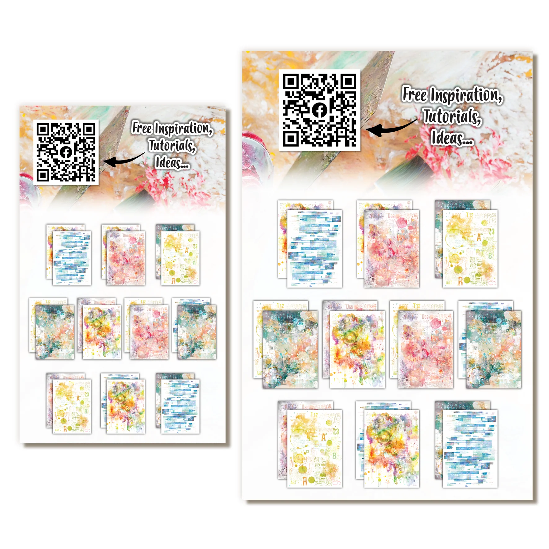 2 x Paper Packs - Citrus Rainbow & Colourful Cascade - Image 16