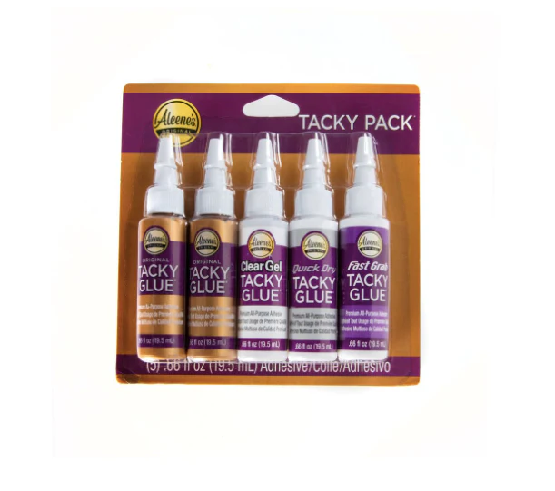 Aleene's Tacky Pack Original/Clear Gel/Fast Grab/Quick Dry 5x0.66 fl oz