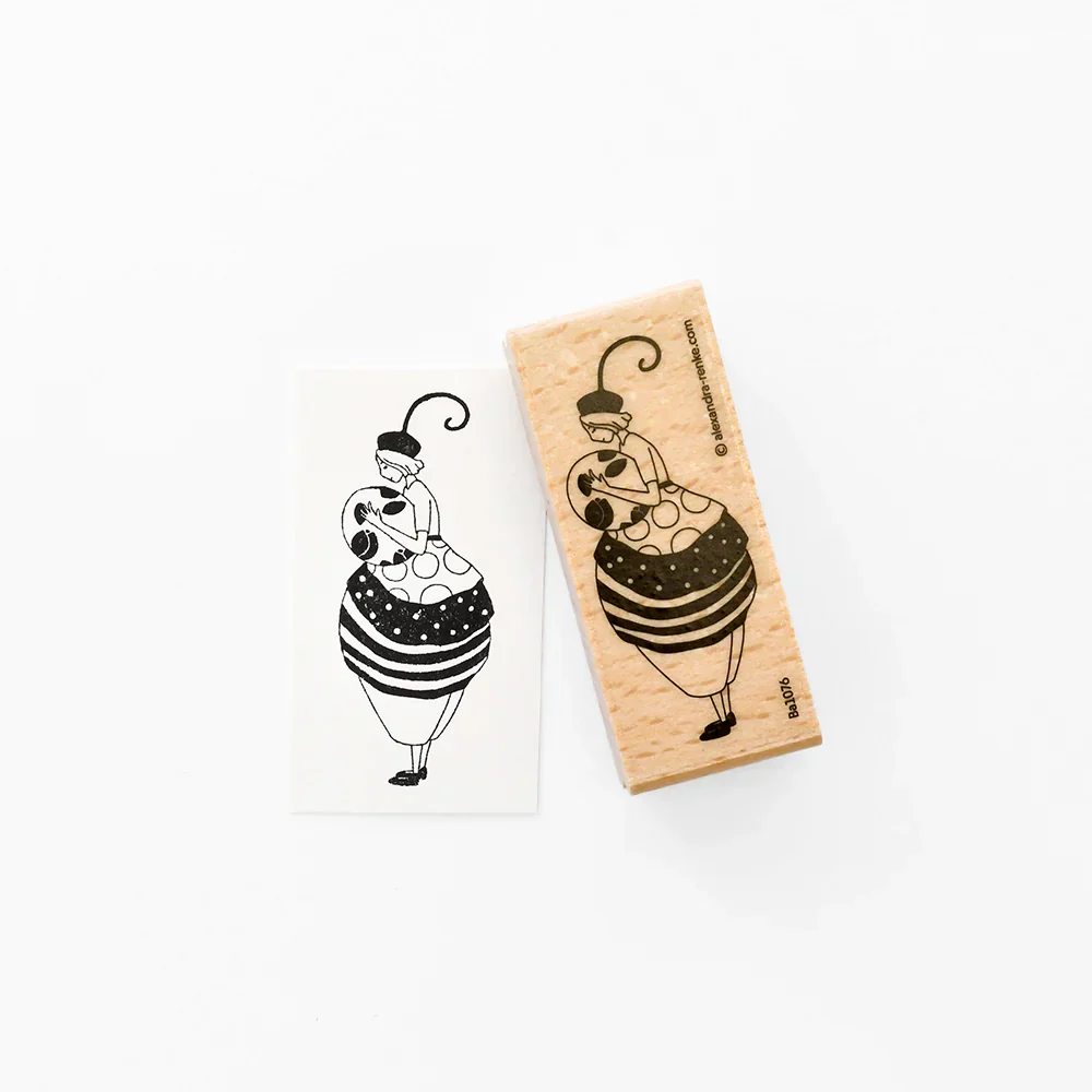 Alexandra Renke Wooden Stamp Figurines Child with Ball
