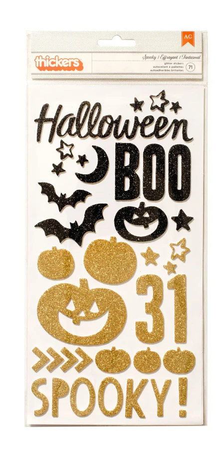 American Crafts After Dark Glitter Foam Spooky