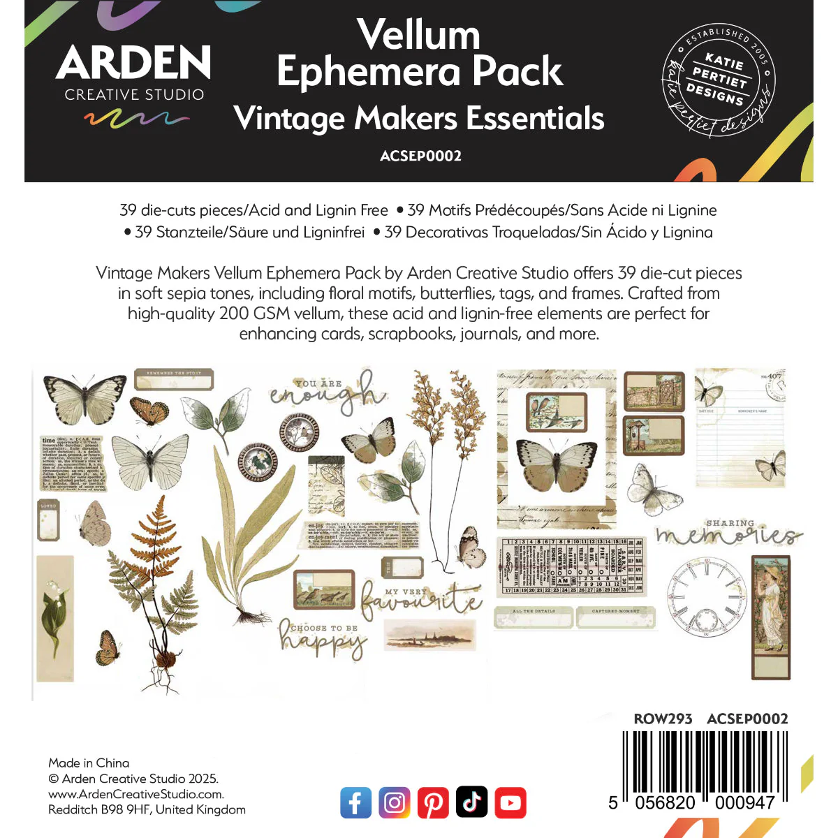 Arden Creative Studio April 2025 Laser Cuts & Ephemera Bundle - Image 3