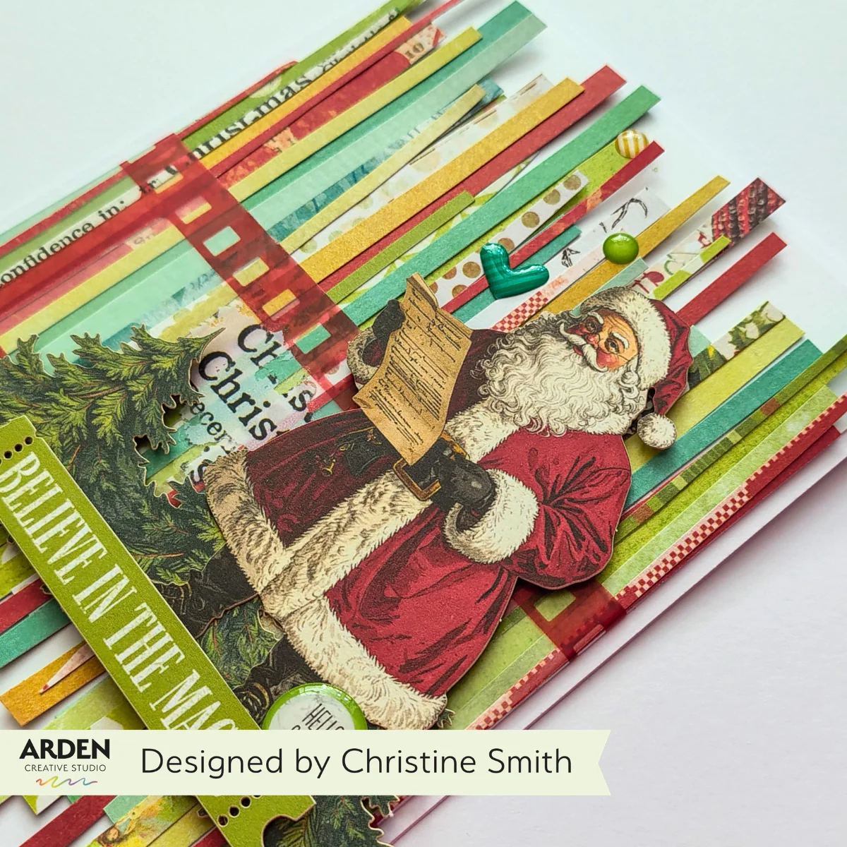 Arden Creative Studio Christmas Cheer Solids 12in x 12in Paper Pad - Image 5