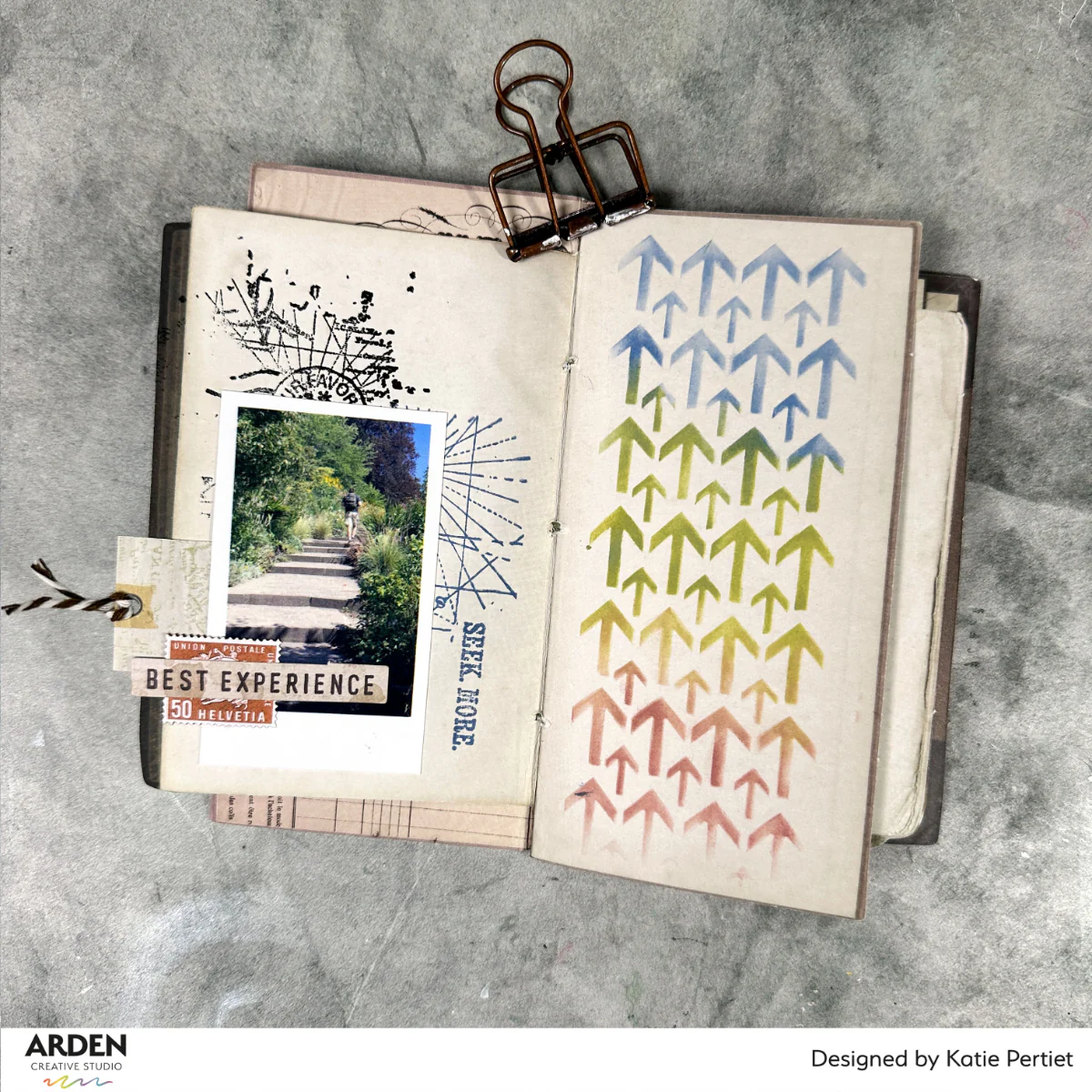 Arden Creative Studio Maker Series Charted Adventures 4in x 8in Clear Stamp Set - Image 7