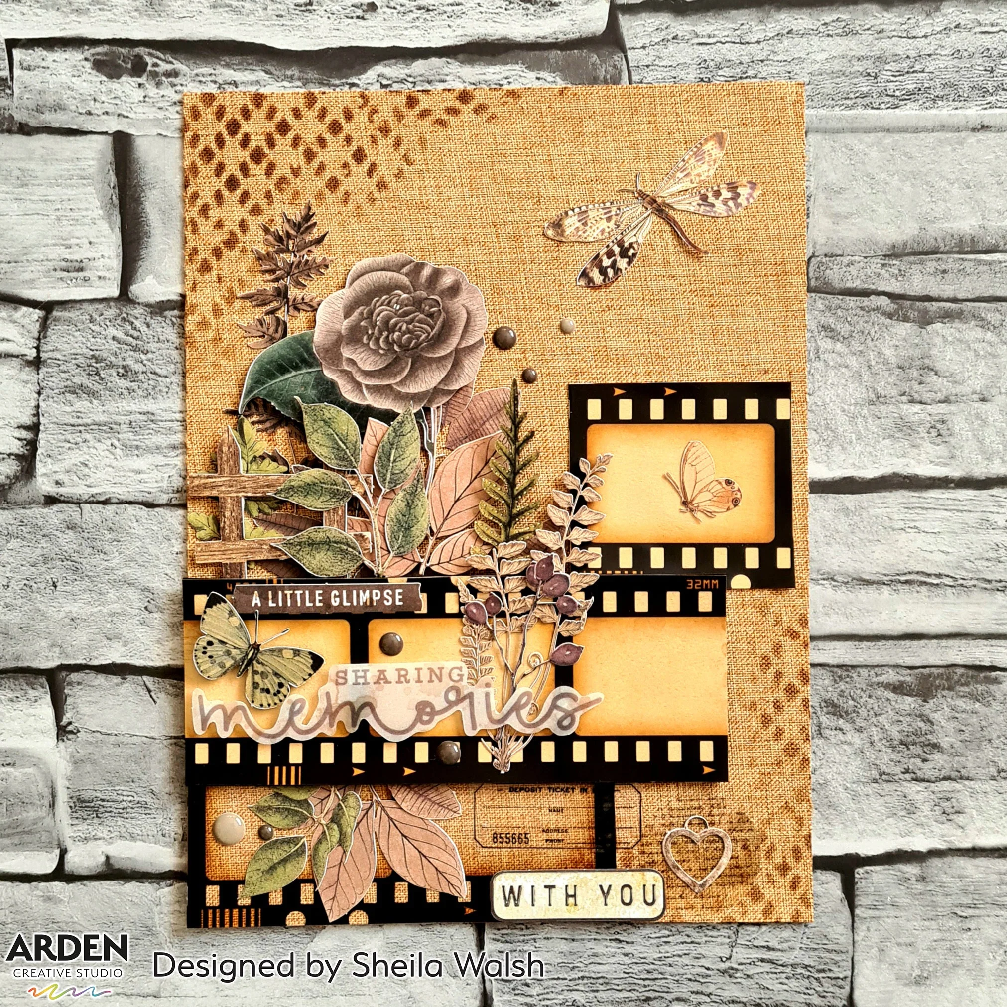Arden Creative Studio Maker Series Distressed Diamond 6in x 8in Stencil - Image 2