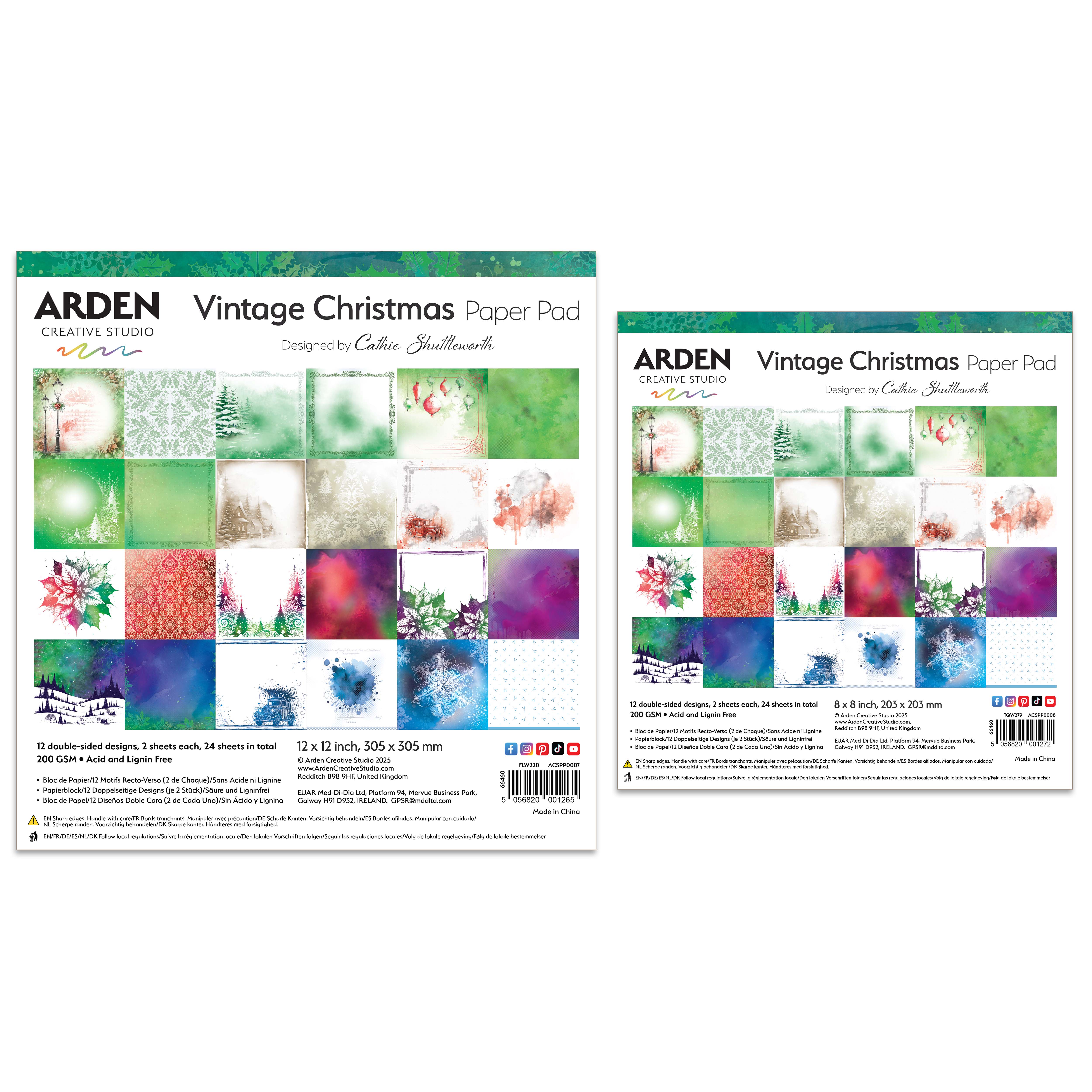 Arden Creative Studio Vintage Christmas Paper Bundle