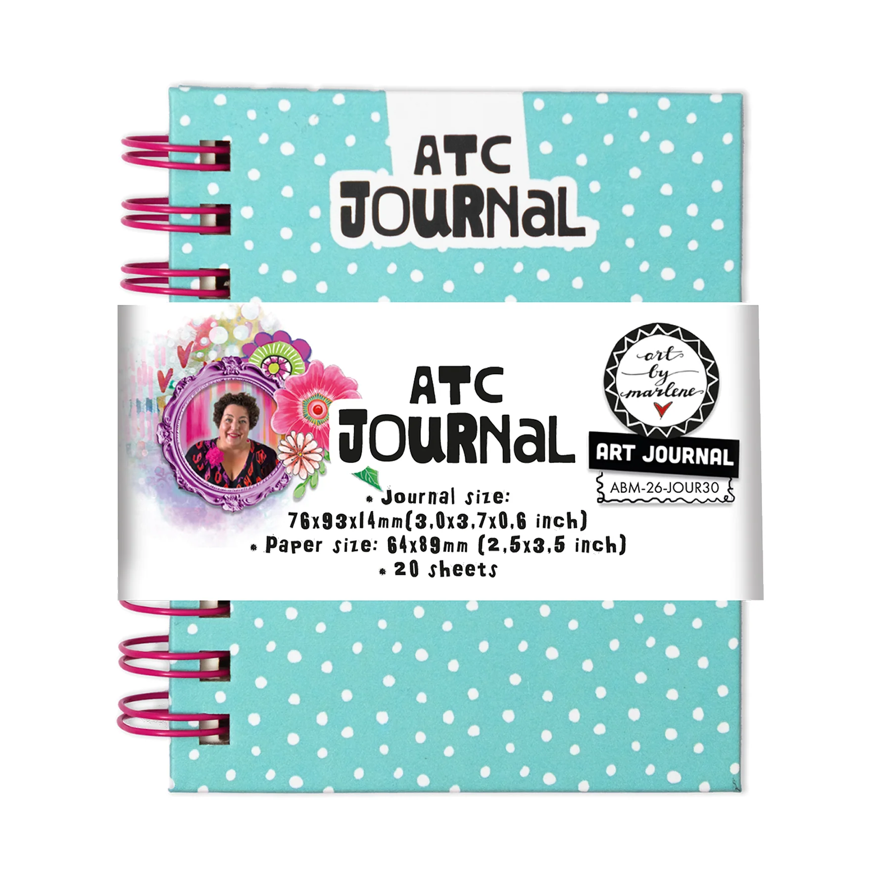Art By Marlene Art Journal ATC-size Art by Marlene 96x113x14mm 1 Piece - Image 2