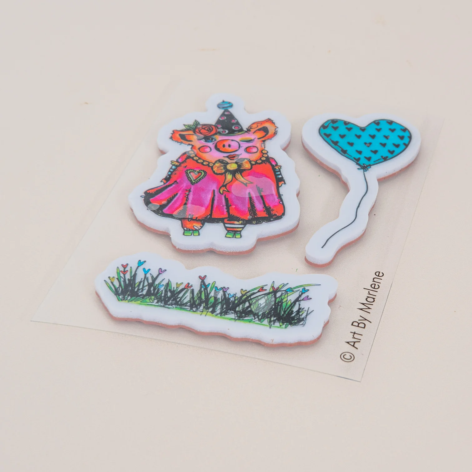 Art By Marlene Cling Rubber Stamp - Sweetie Pie - Image 2