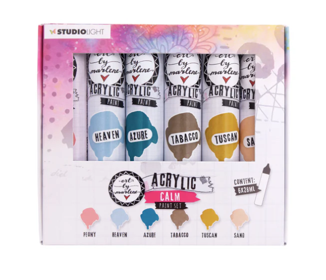 Art By Marlene Essentials Acrylic Paint Set Calm (6x28ml)