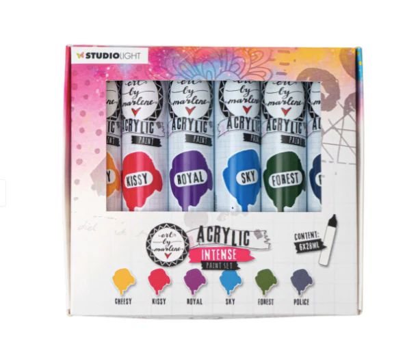Art By Marlene Essentials Acrylic Paint Set Intense (6x28ml)