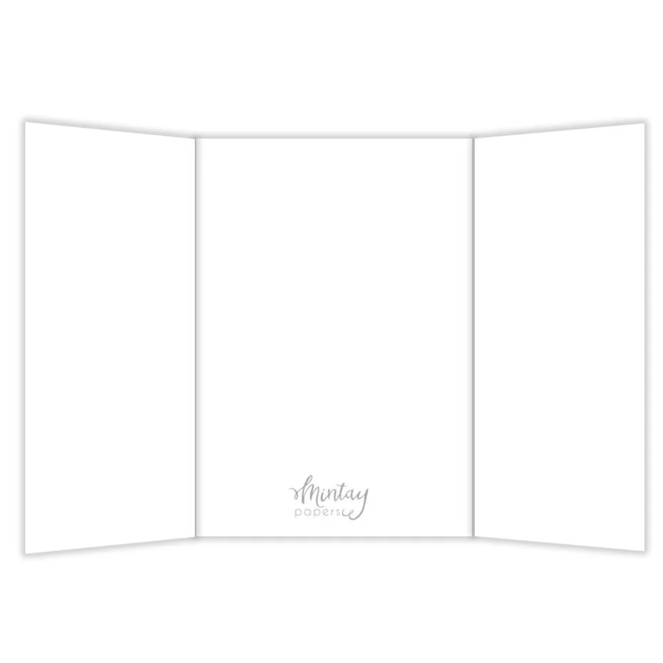 Mintay Basic Trifold Card Base White (5pcs)