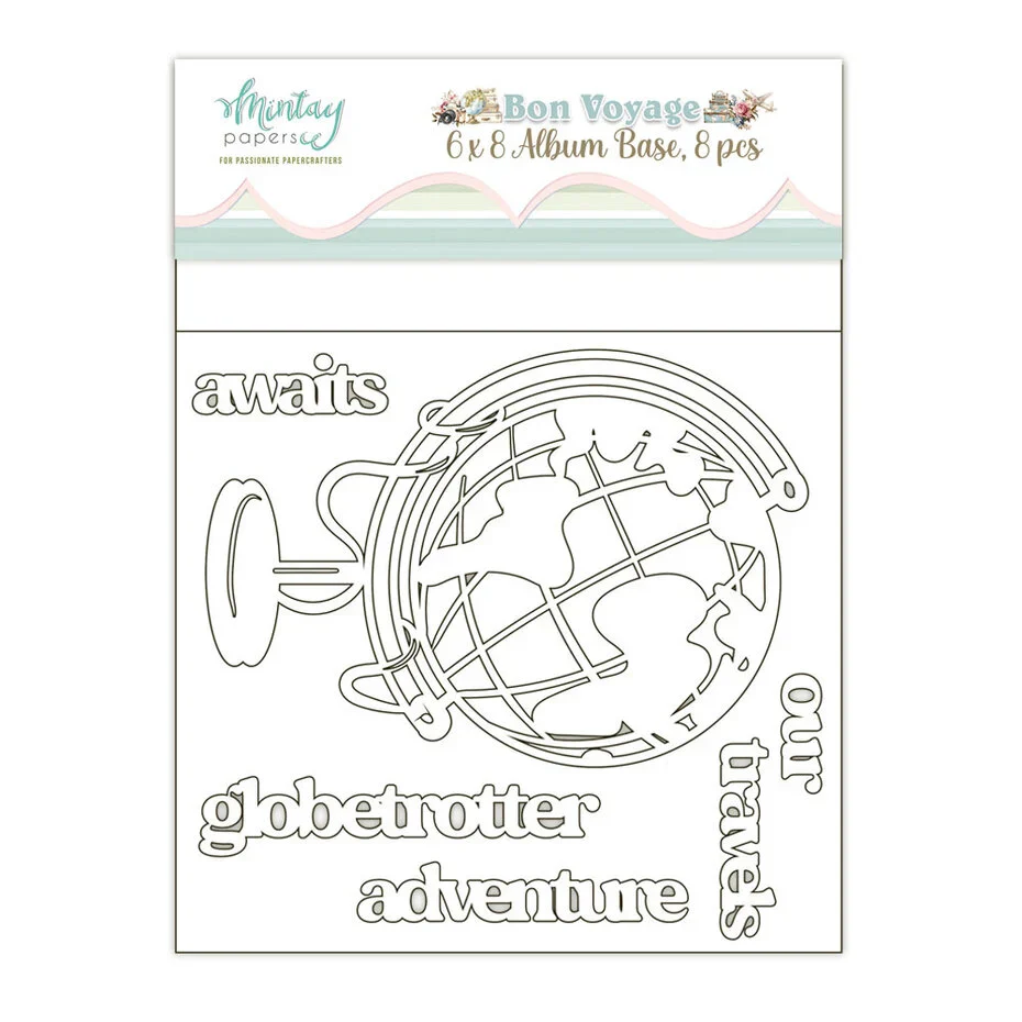 Mintay Bon Voyage 6x8 Inch Album Base (8pcs)