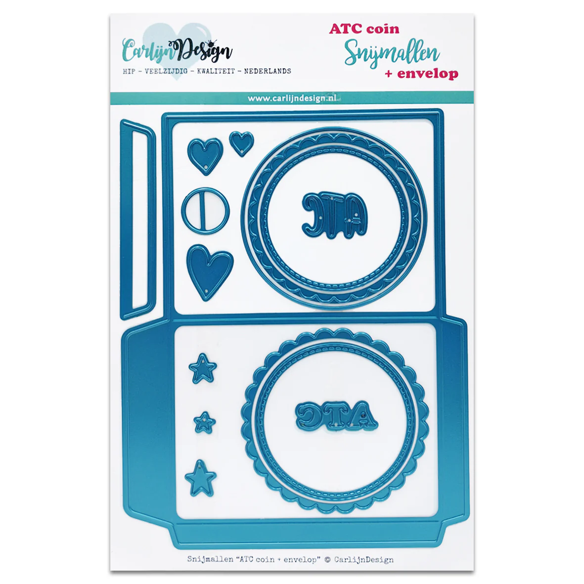 CarlijnDesign Dies ATC Coin Circles + Envelope
