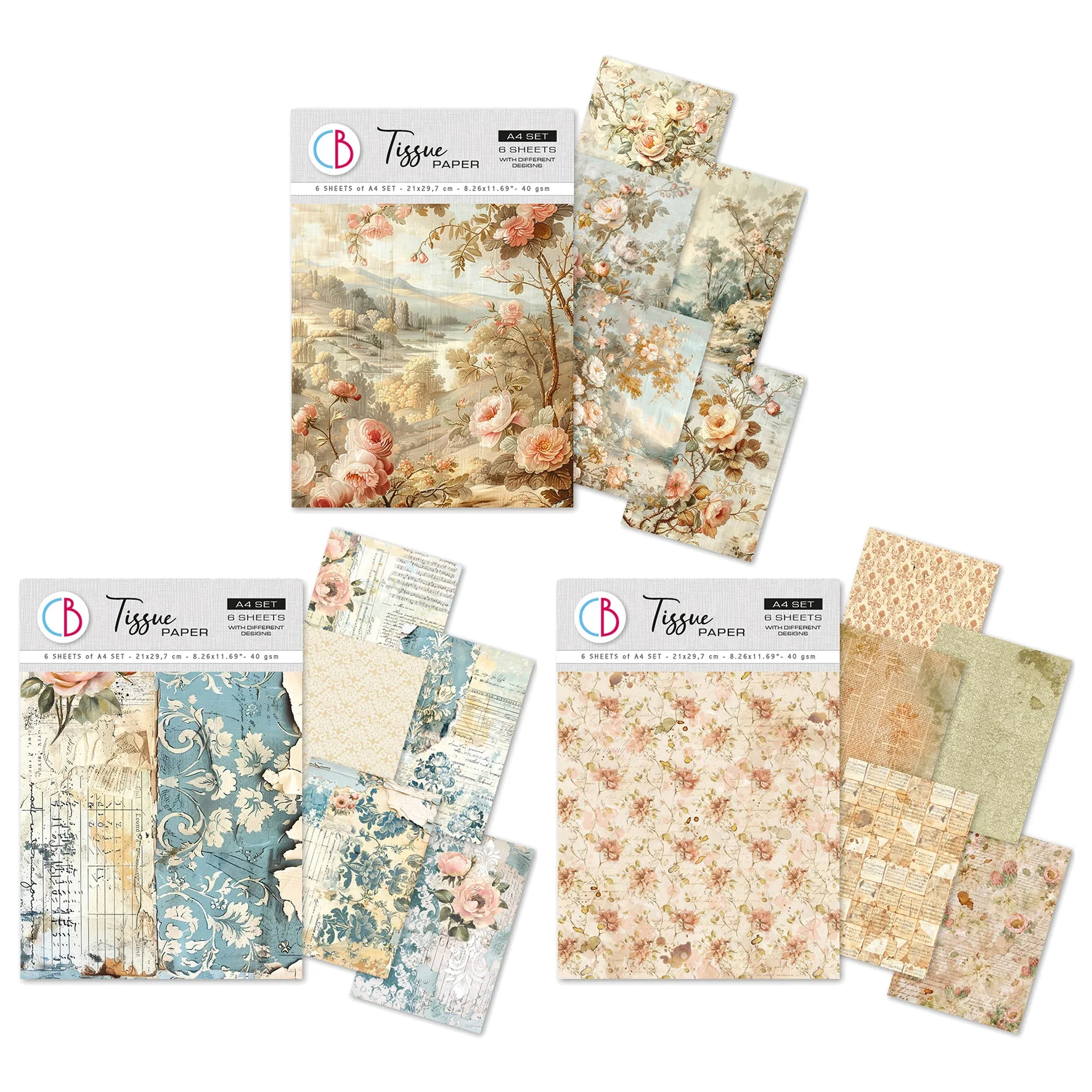 Ciao Bella A4 Tissue Paper Bundle 3