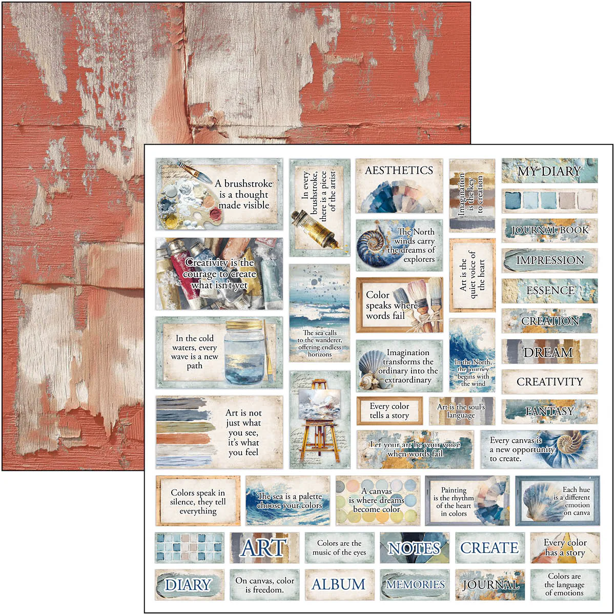 Ciao Bella An Artist Journey 12x12 Inch Paper Pad (12pcs) - Image 10