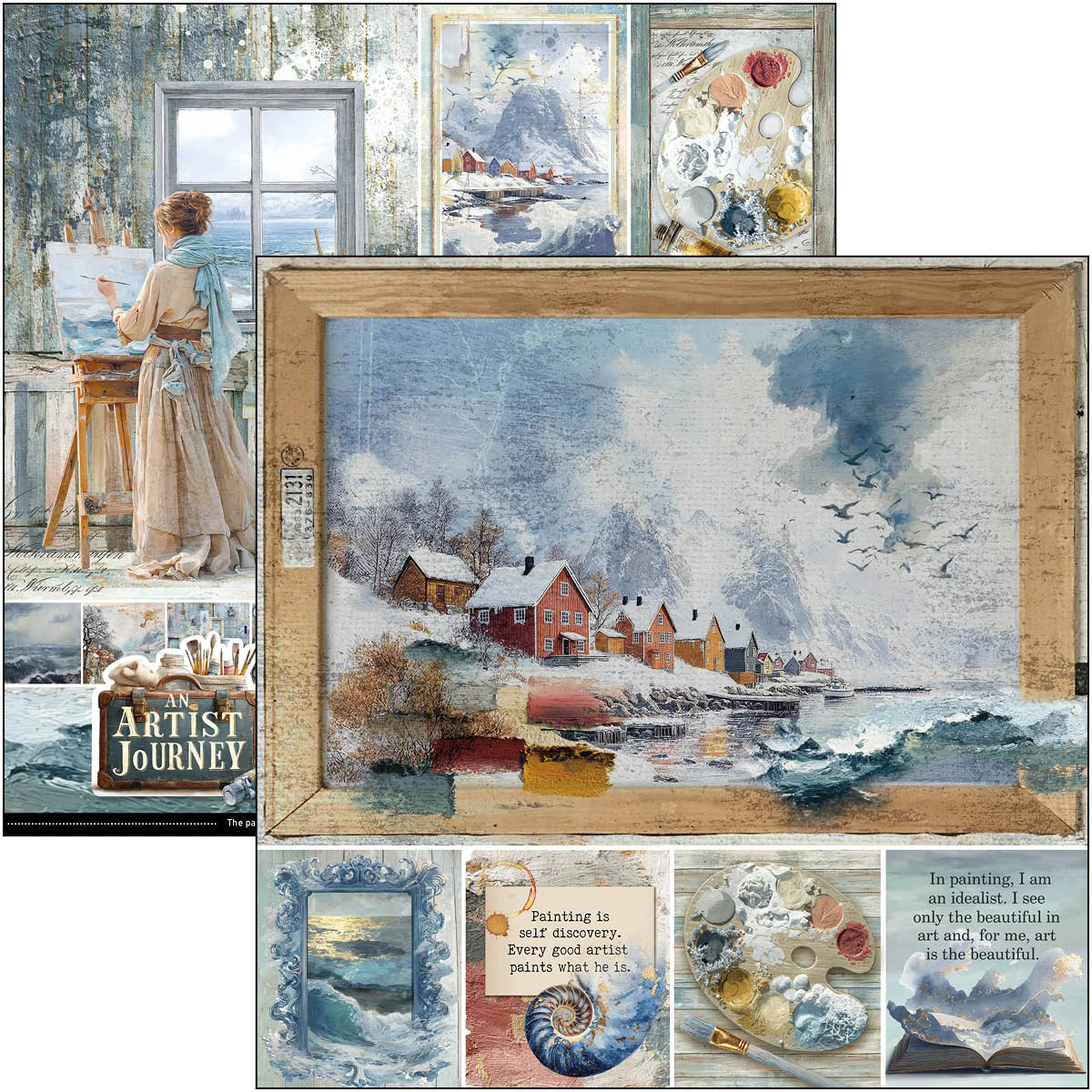Ciao Bella An Artist Journey 12x12 Inch Paper Pad (12pcs) - Image 14