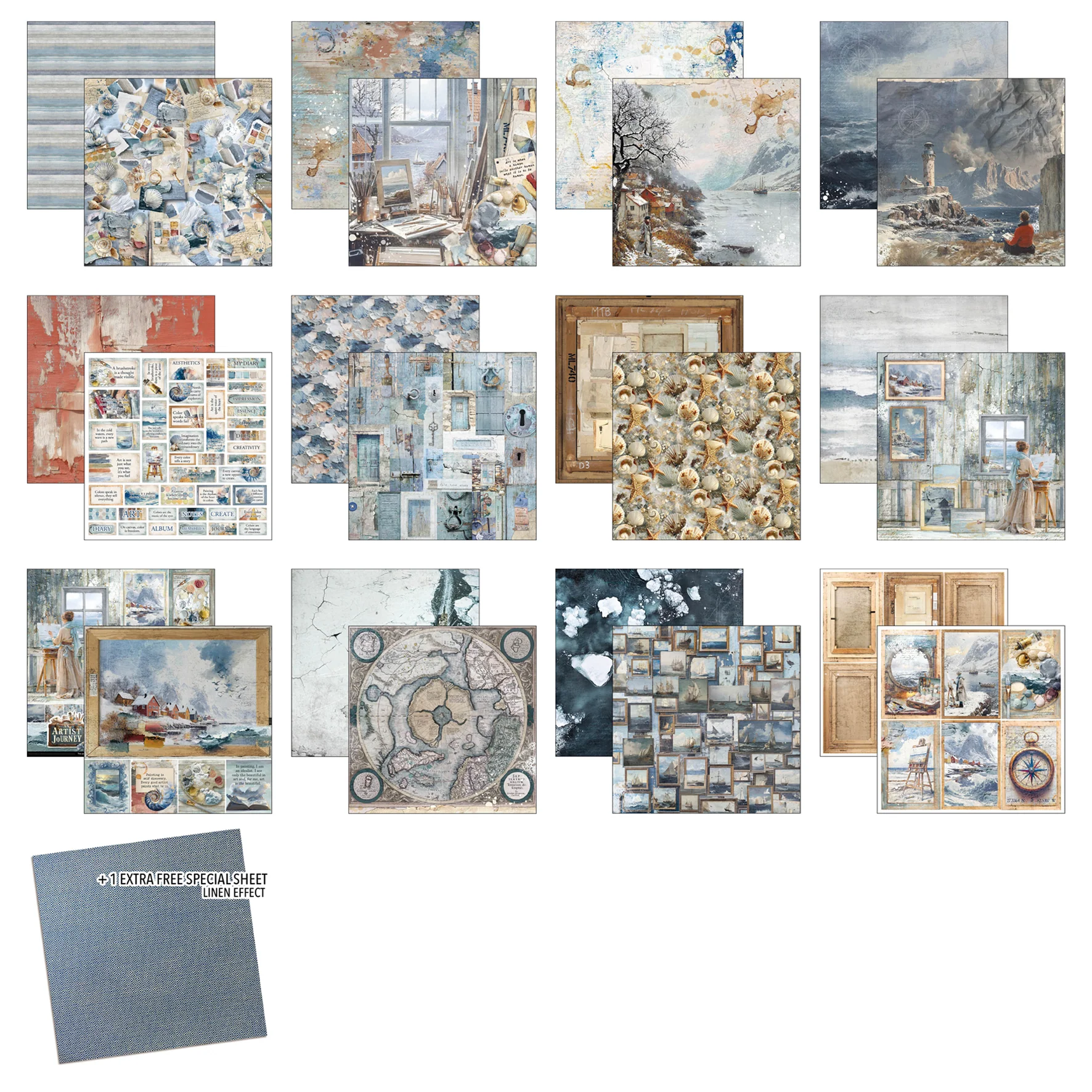 Ciao Bella An Artist Journey 12x12 Inch Paper Pad (12pcs) - Image 2