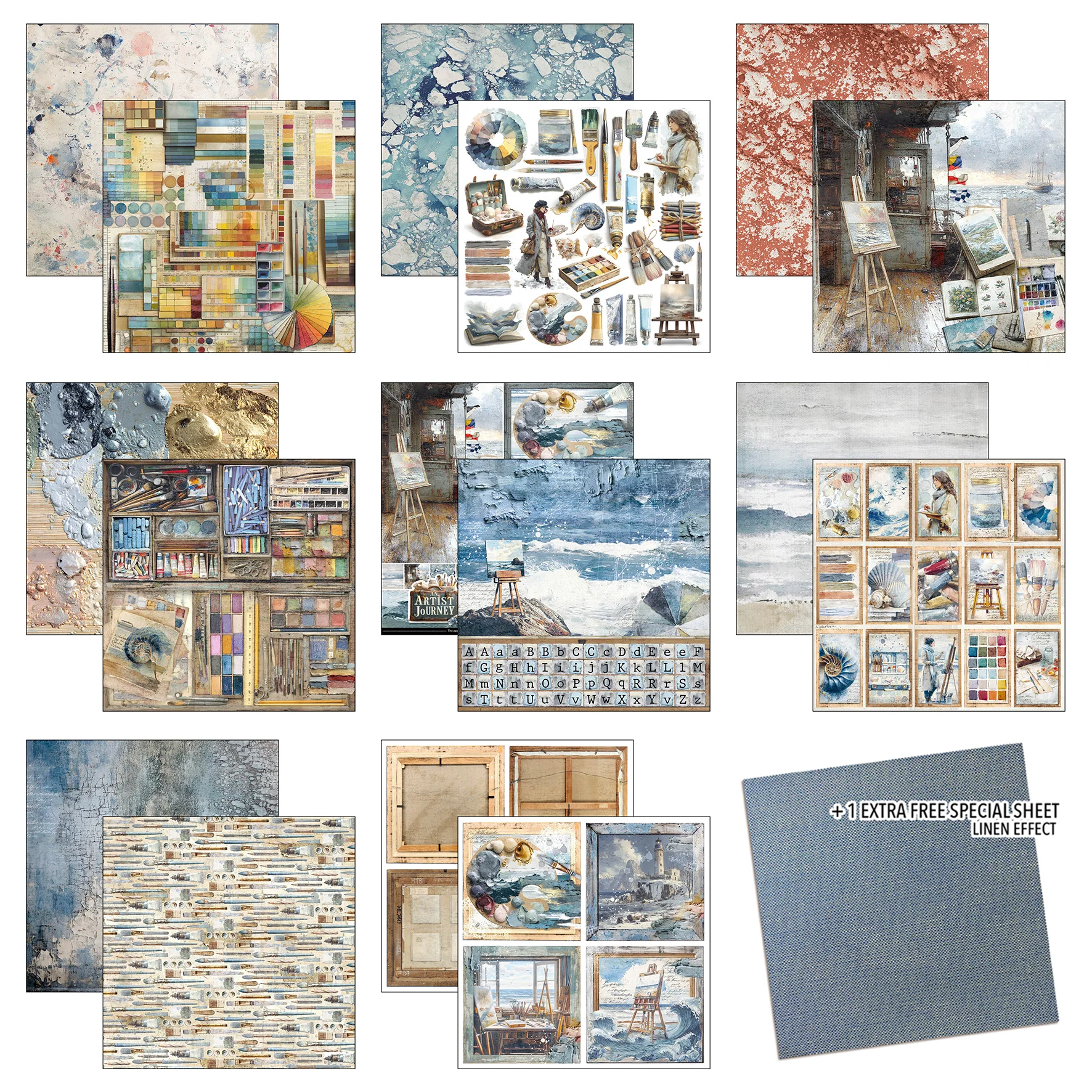 Ciao Bella An Artist Journey 12x12 Inch Patterns Pad (8pcs) - Image 2