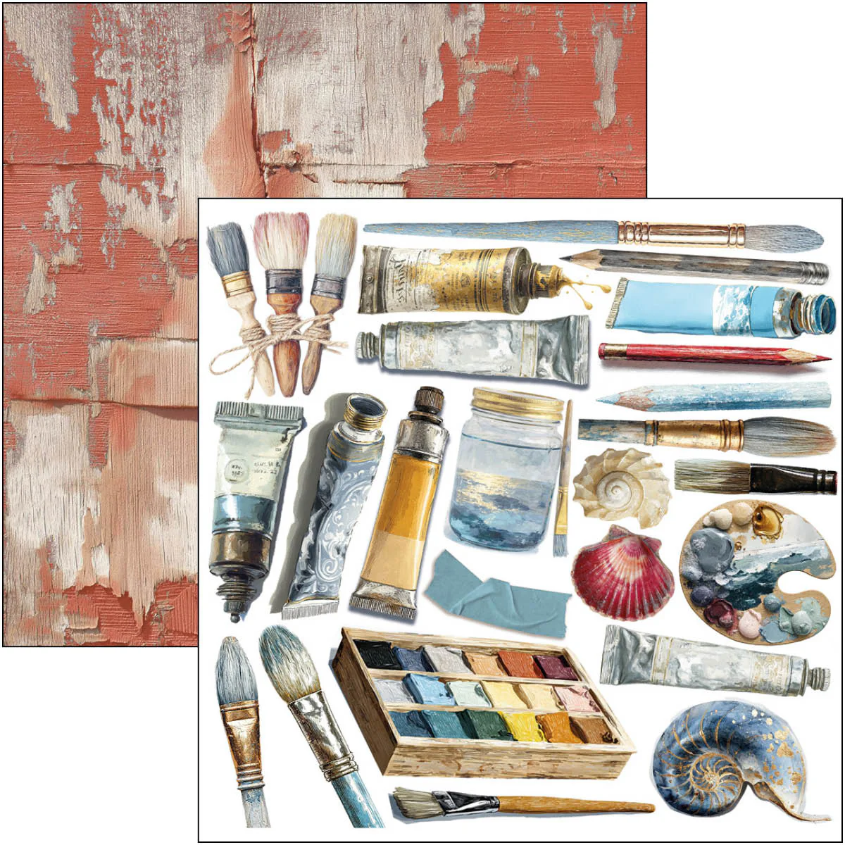 Ciao Bella An Artist Journey 6x6 Inch Fussy Cut Pad (24pcs) - Image 9