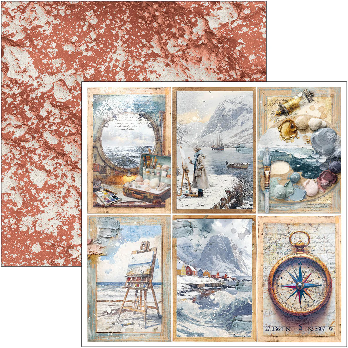 Ciao Bella An Artist Journey 8x8 Inch Paper Pad (12pcs) - Image 8