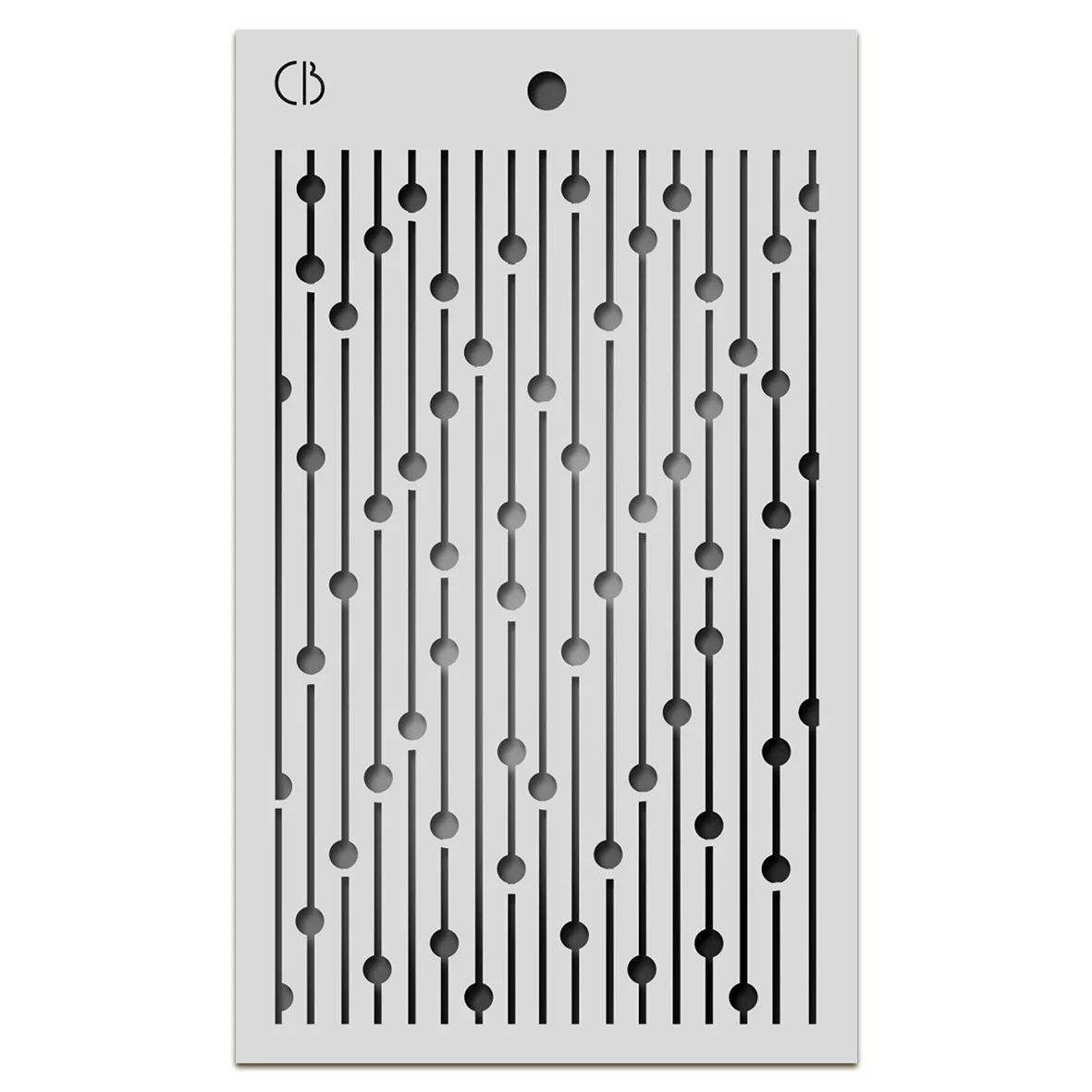 Ciao Bella Celestial 5x8 Inch Texture Stencil Bead Curtain
