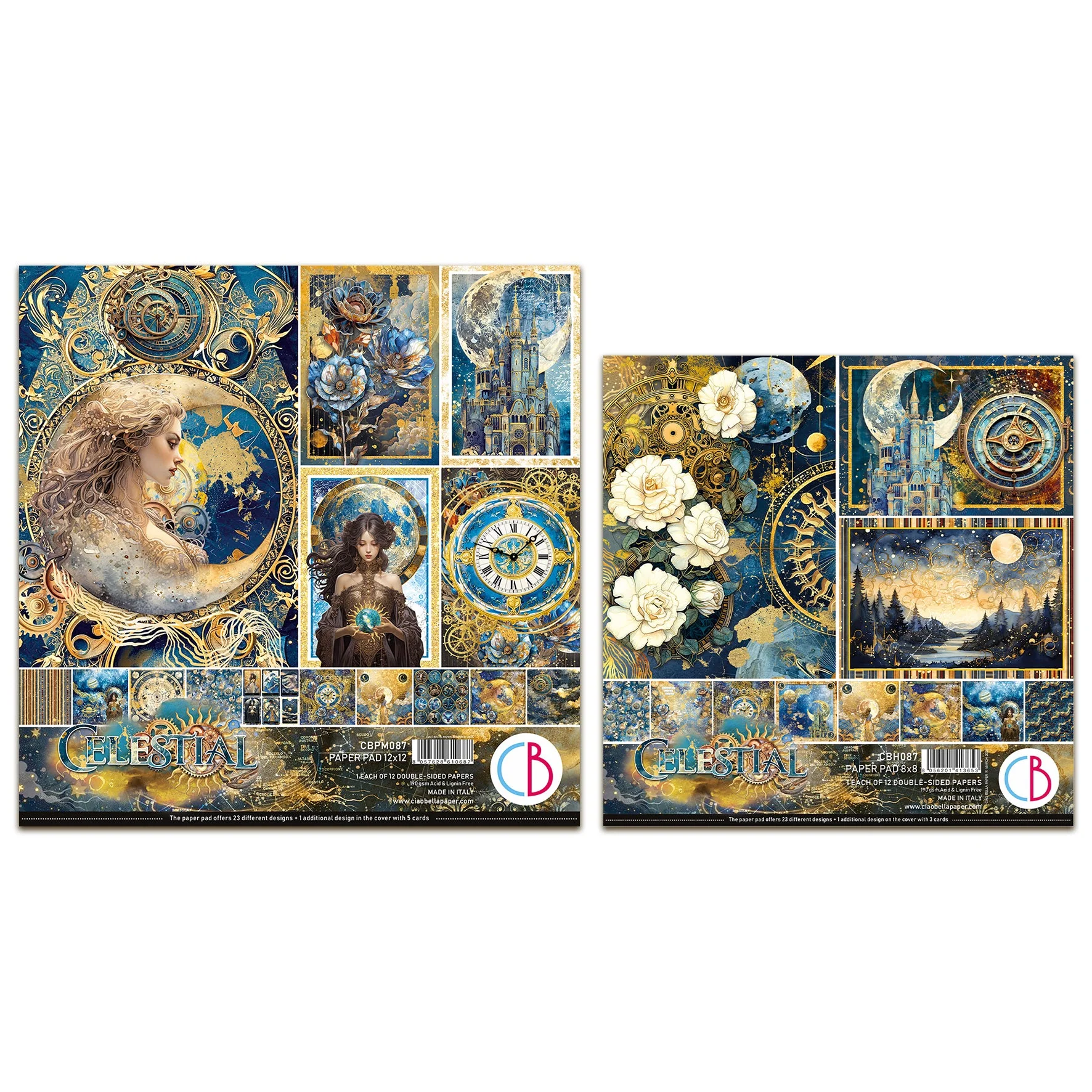 Ciao Bella Celestial 8x8" & 12x12" Paper Bundle