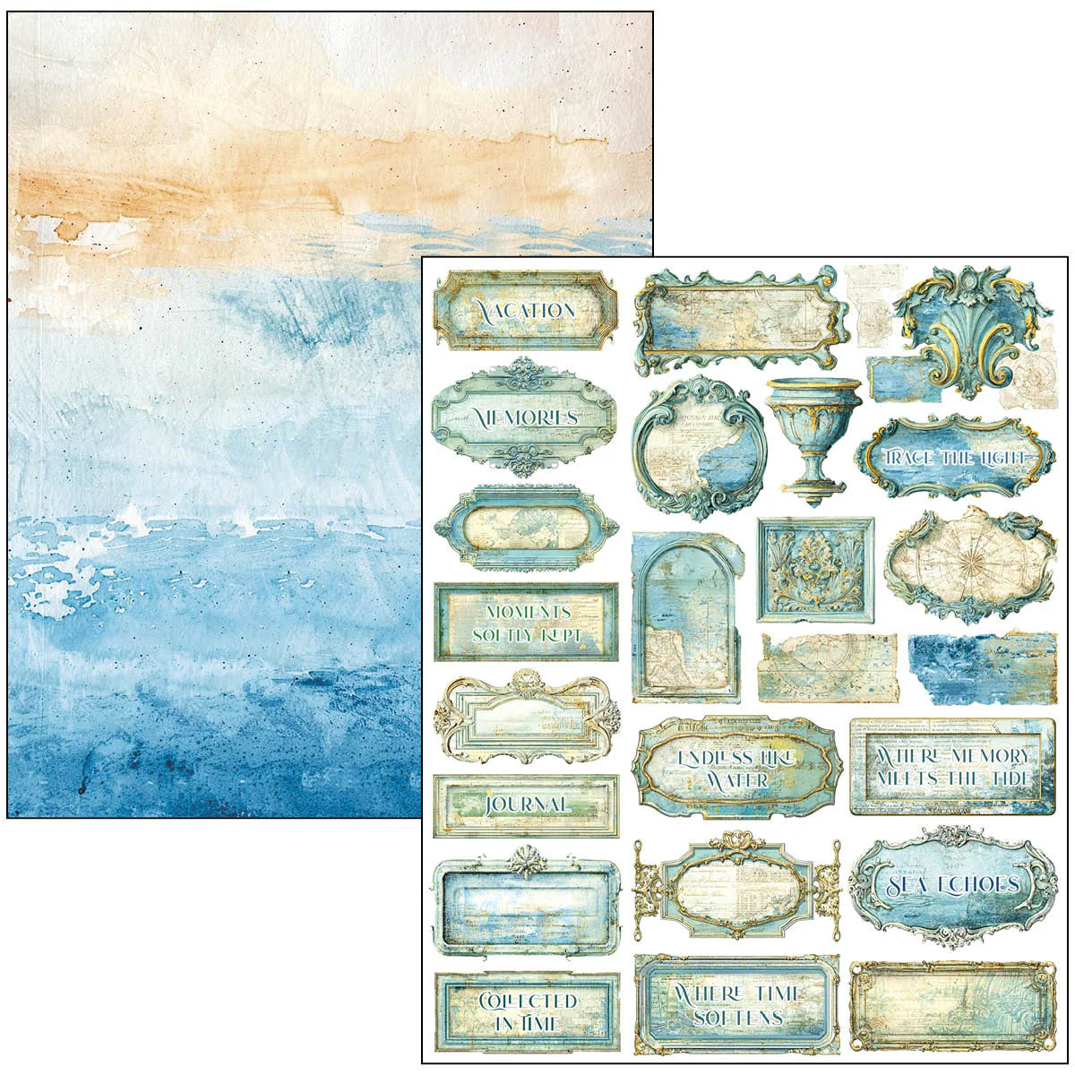 Ciao Bella Edge of the Ocean A4 Maxi Mixed Media Book - Image 17