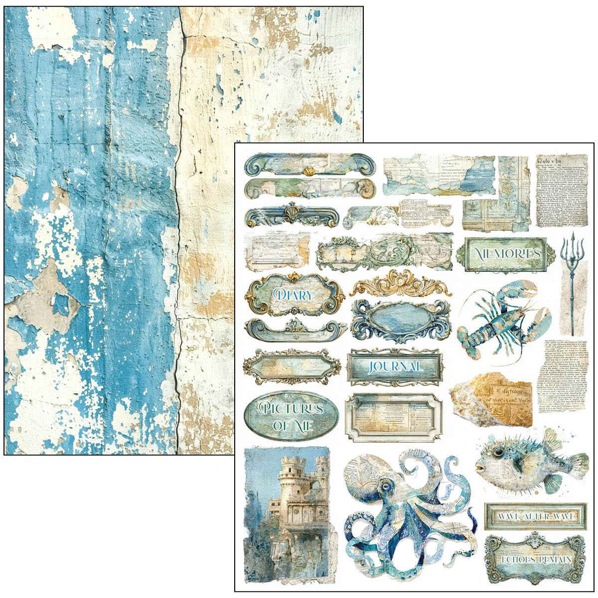 Ciao Bella Edge of the Ocean A4 Maxi Mixed Media Book - Image 20