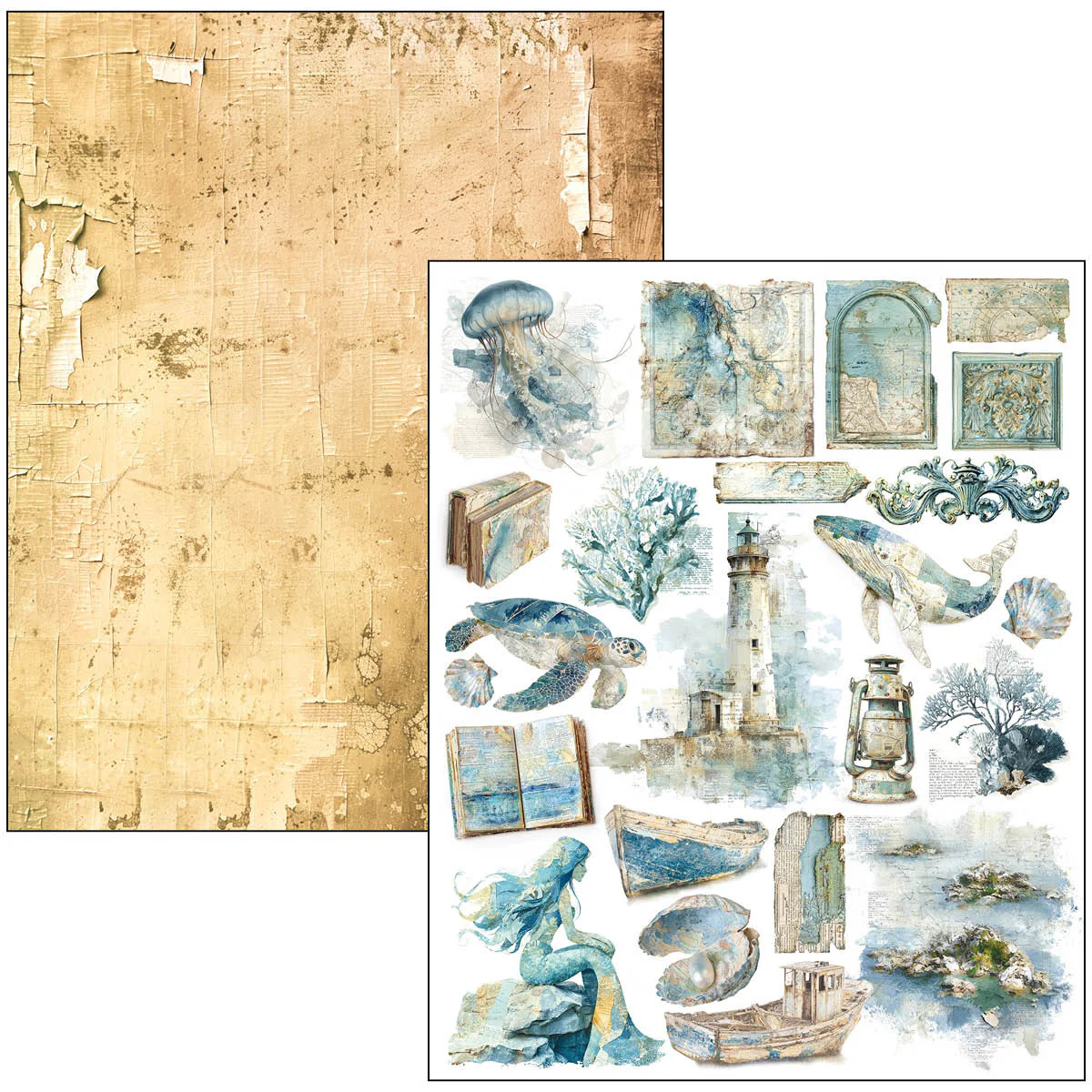 Ciao Bella Edge of the Ocean A4 Maxi Mixed Media Book - Image 23