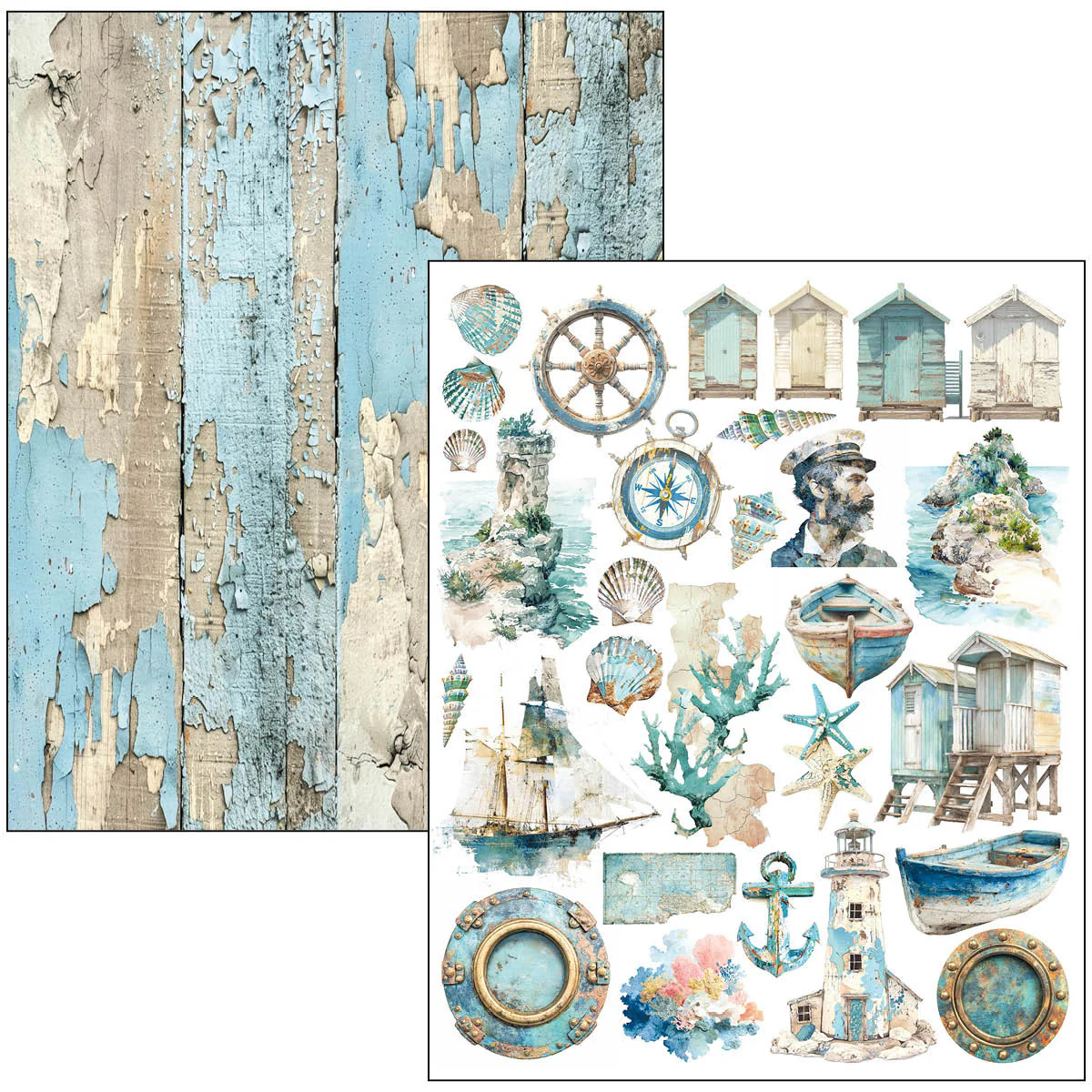 Ciao Bella Edge of the Ocean A4 Maxi Mixed Media Book - Image 24