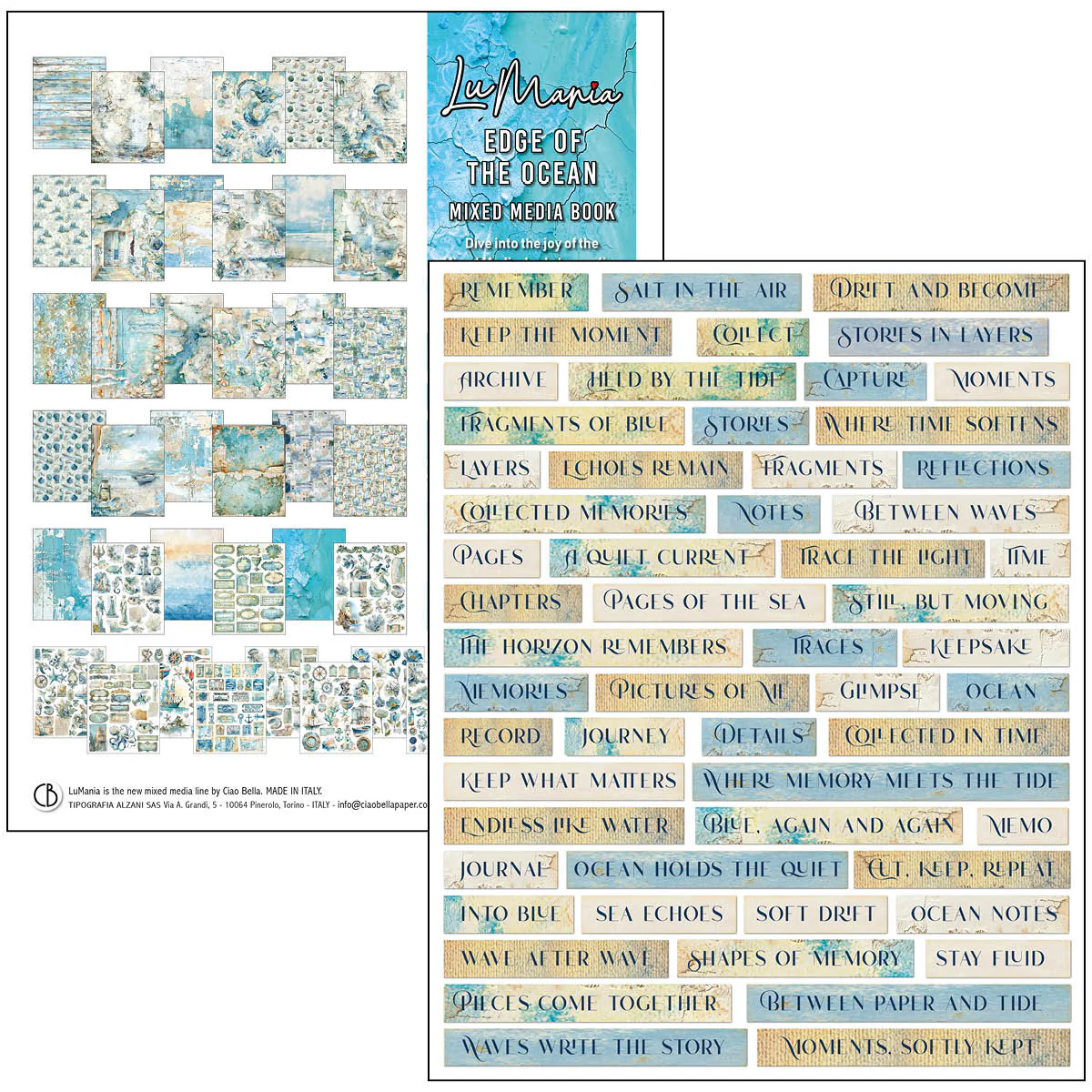 Ciao Bella Edge of the Ocean A4 Maxi Mixed Media Book - Image 28