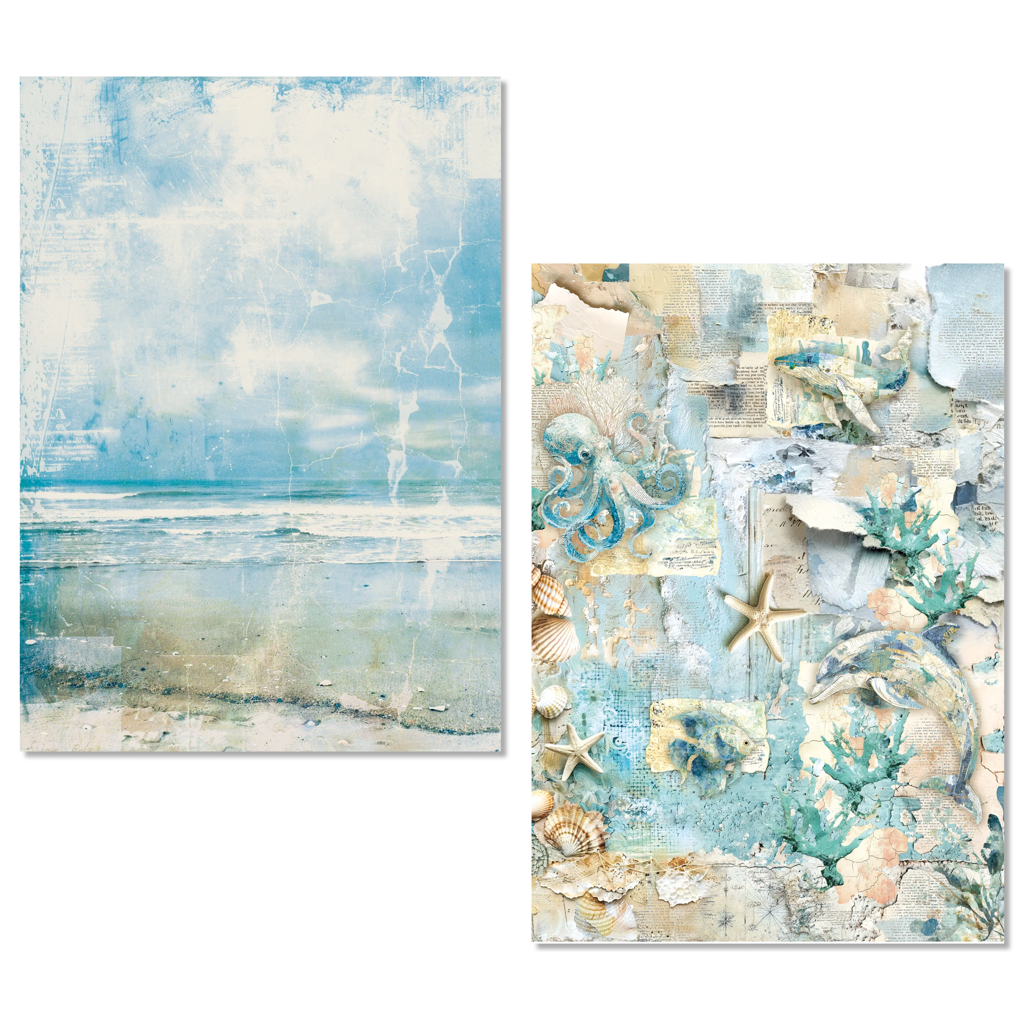 Ciao Bella Edge of the Ocean A5 Rice Paper Mixed (8pcs) - Image 3