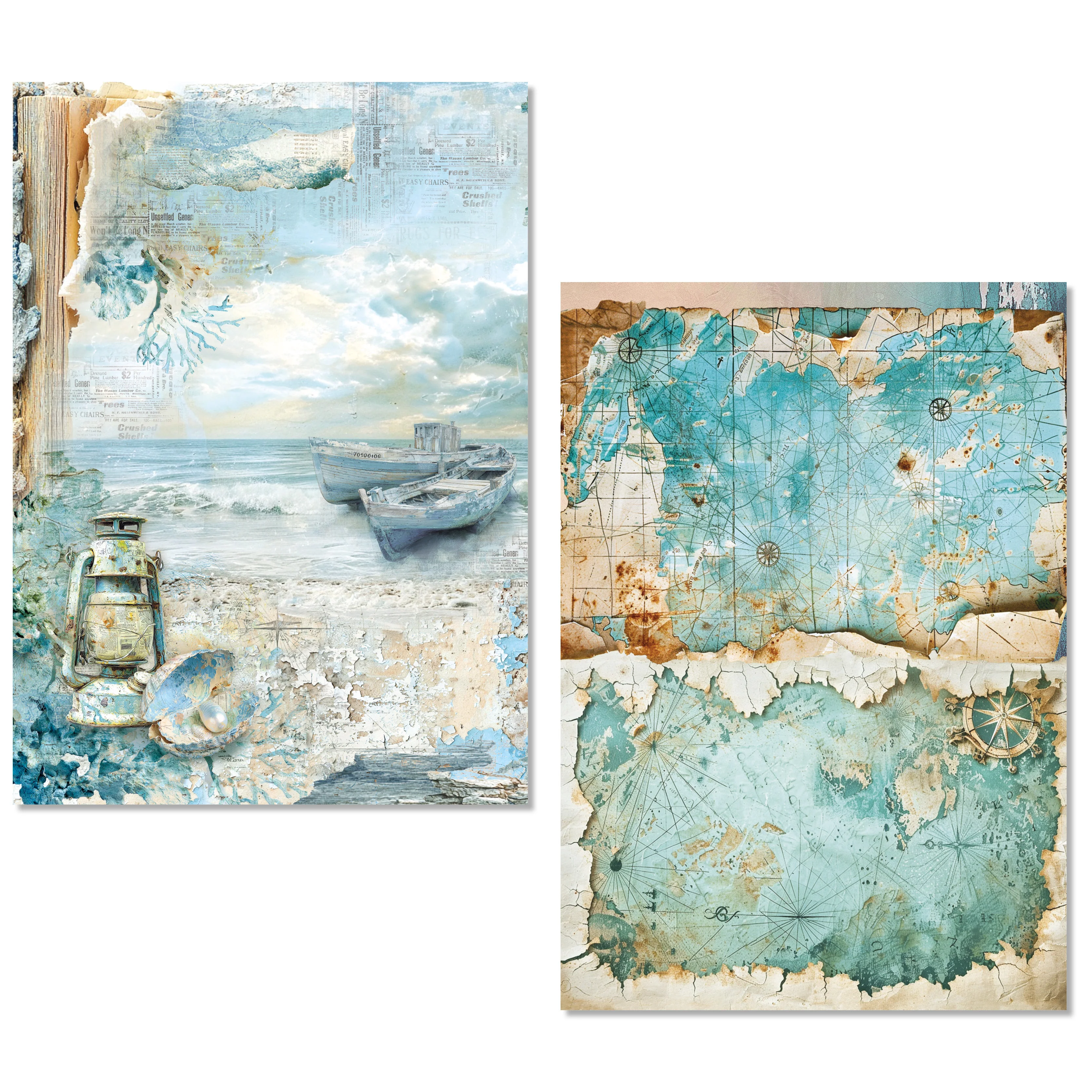 Ciao Bella Edge of the Ocean A5 Rice Paper Mixed (8pcs) - Image 4