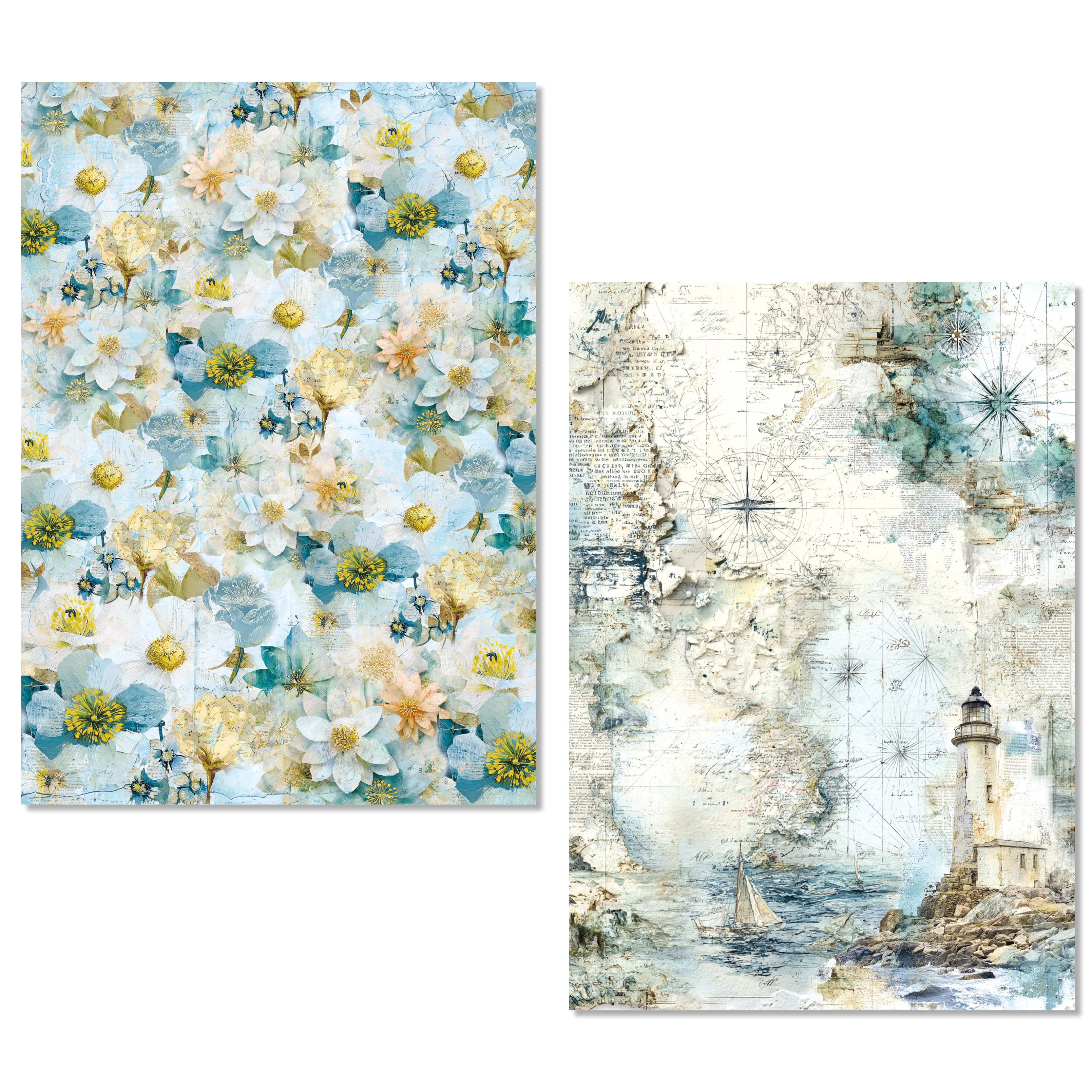 Ciao Bella Edge of the Ocean A5 Rice Paper Mixed (8pcs) - Image 5