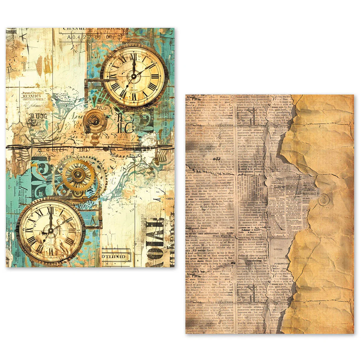 Ciao Bella Fragments of Time A5 Tissue Paper Set (24pcs) - Image 3