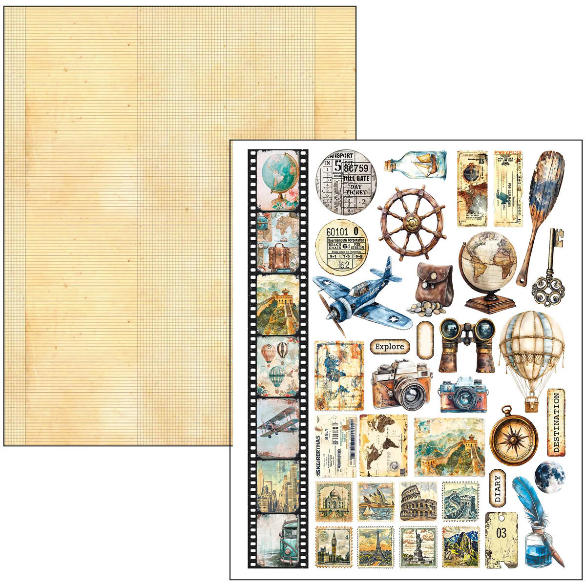Ciao Bella Mixed Media Book A4 Maxi Journey Ahead - Image 25