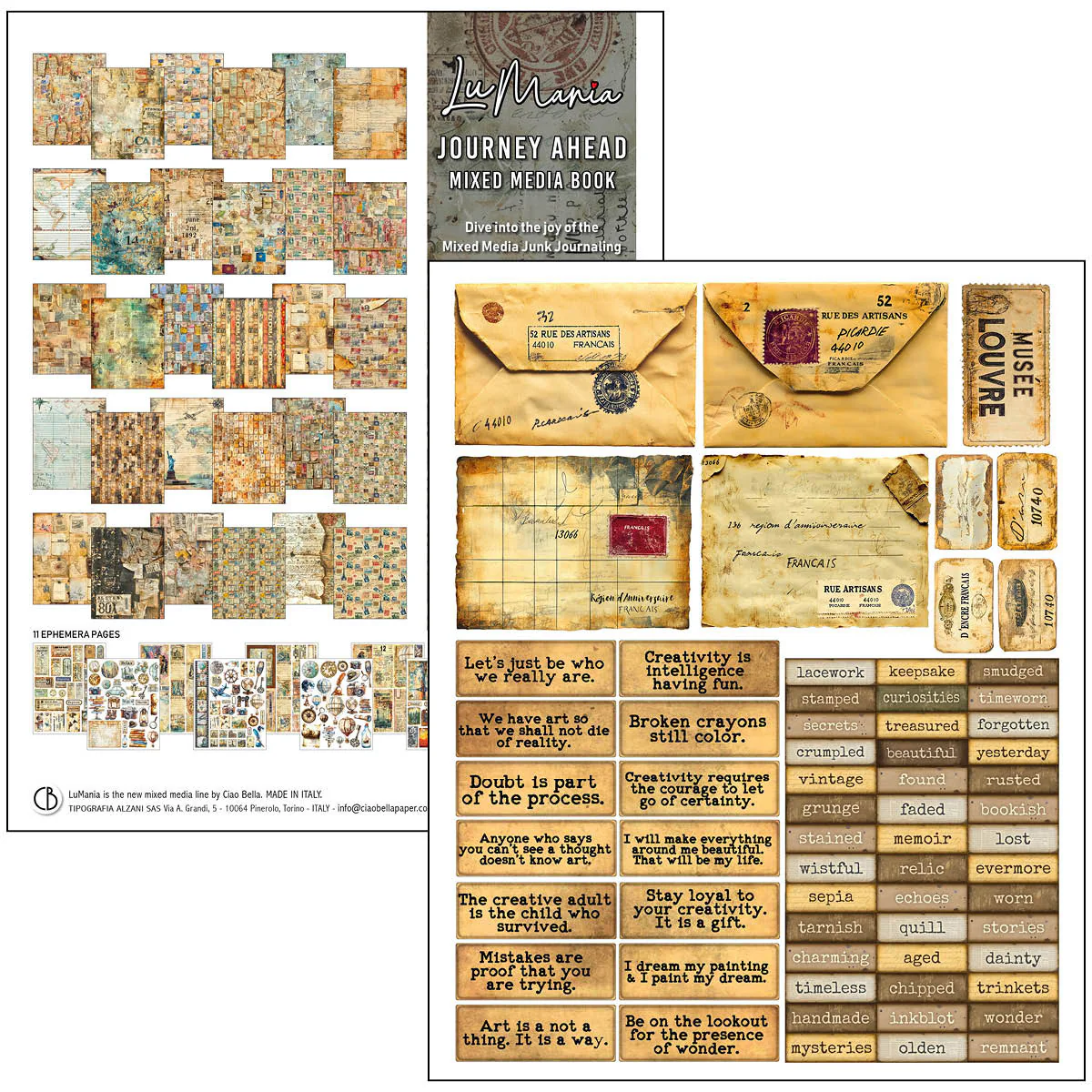 Ciao Bella Mixed Media Book A4 Maxi Journey Ahead - Image 27