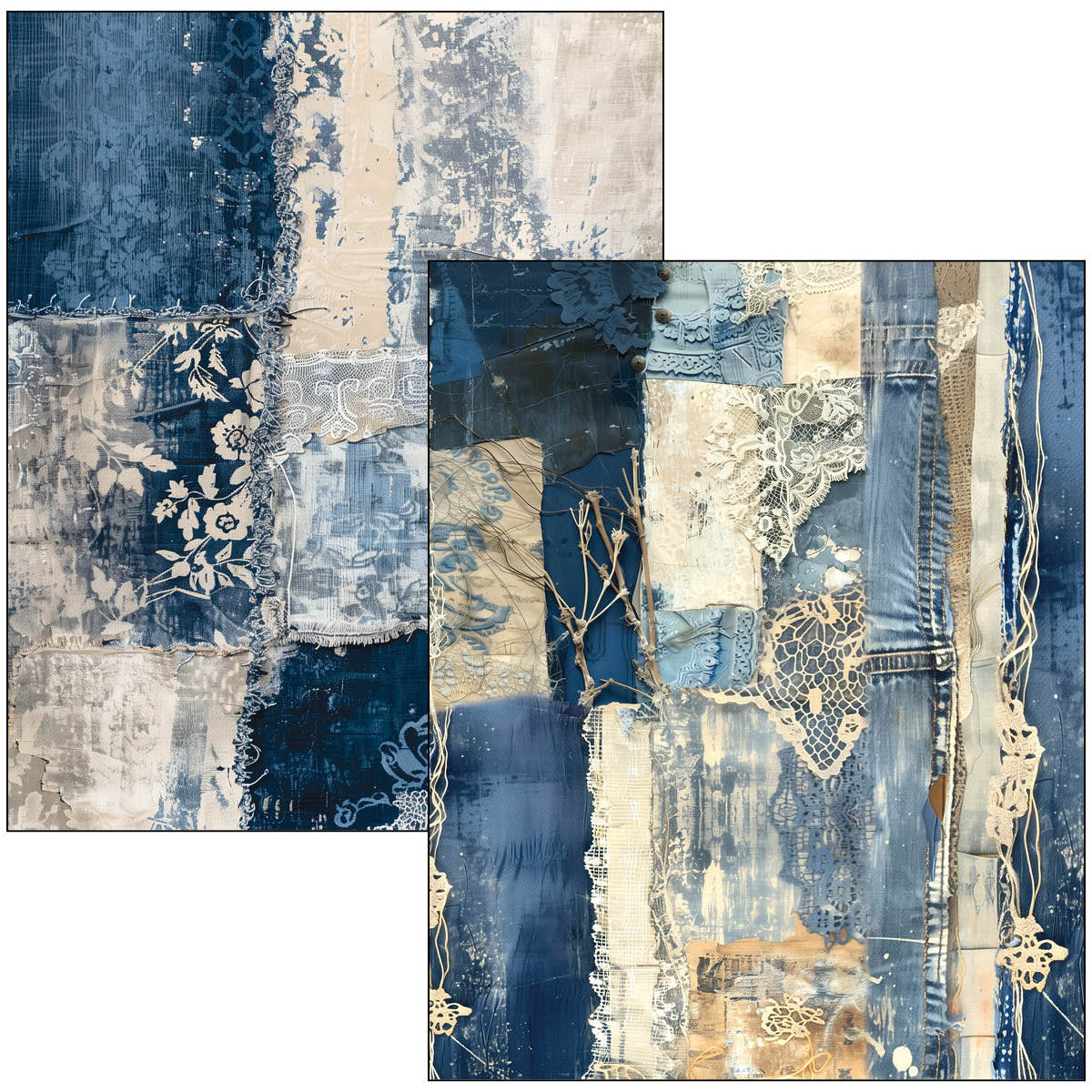 Ciao Bella Mixed Media Book A4 Maxi Urban Blue Denim - Image 16