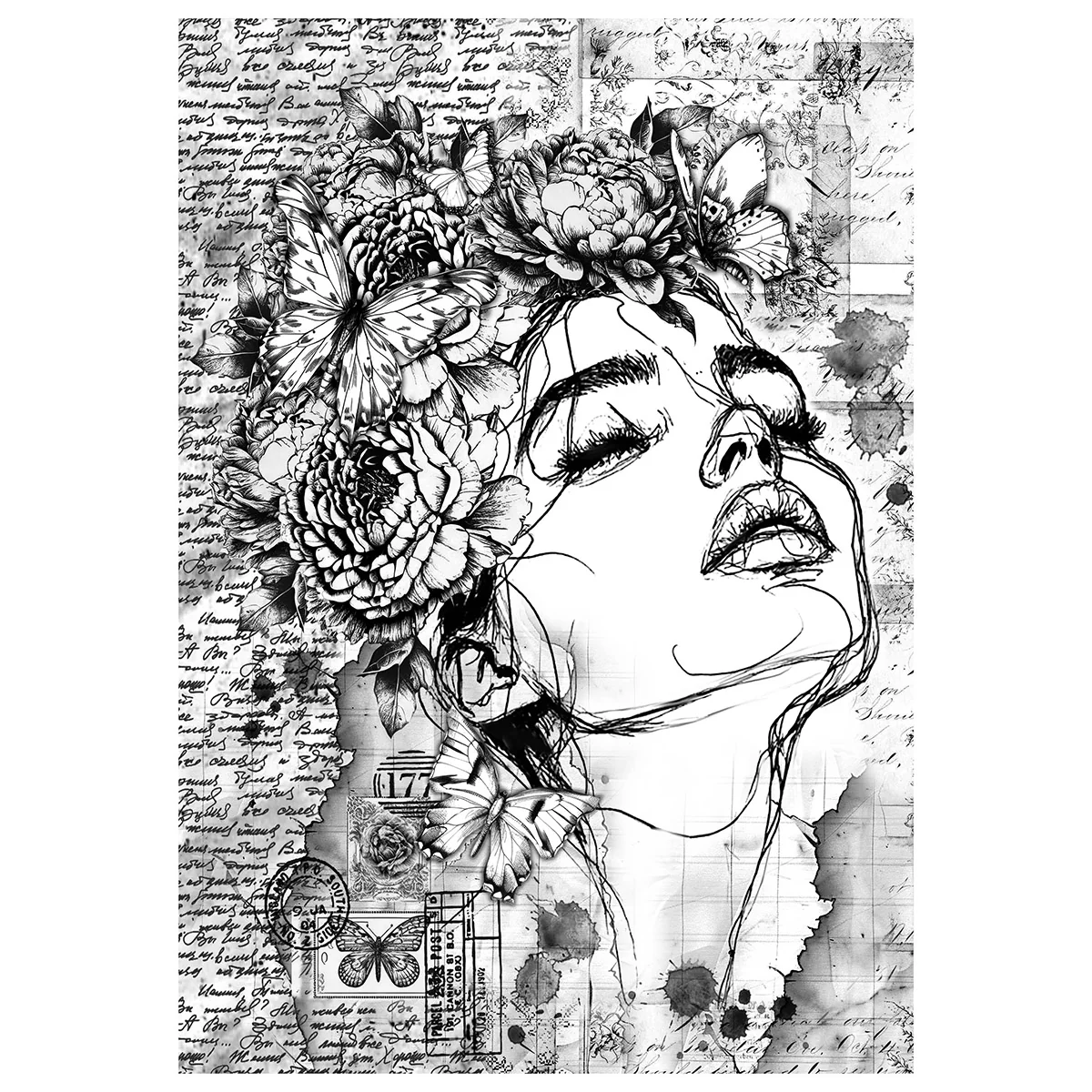 Ciao Bella Mixed Media Rice Paper A4 Meaningful Memories (4pcs) - Image 5