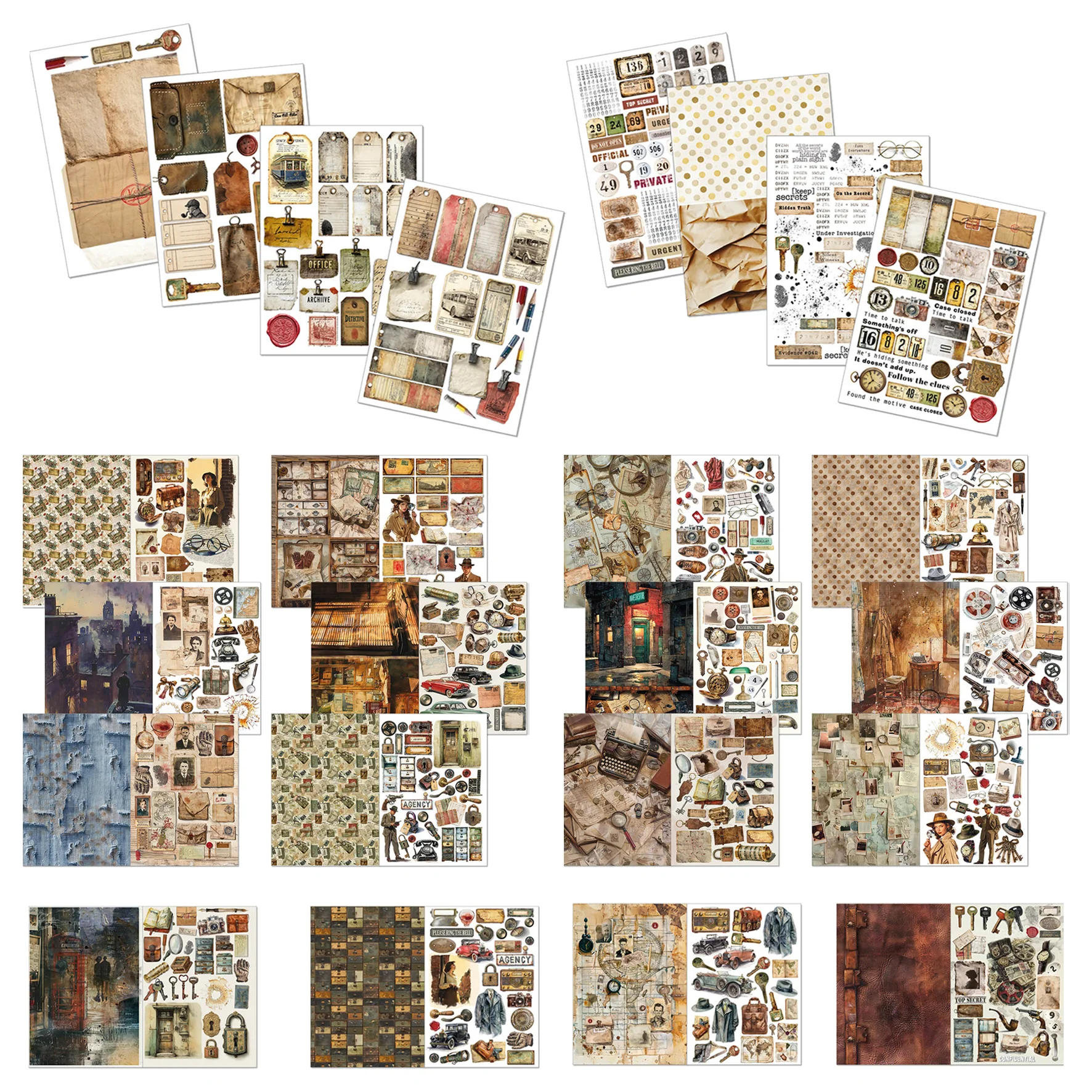 Ciao Bella The Last Mystery A4 Junk Journal Ephemera Book (32pcs) - Image 2