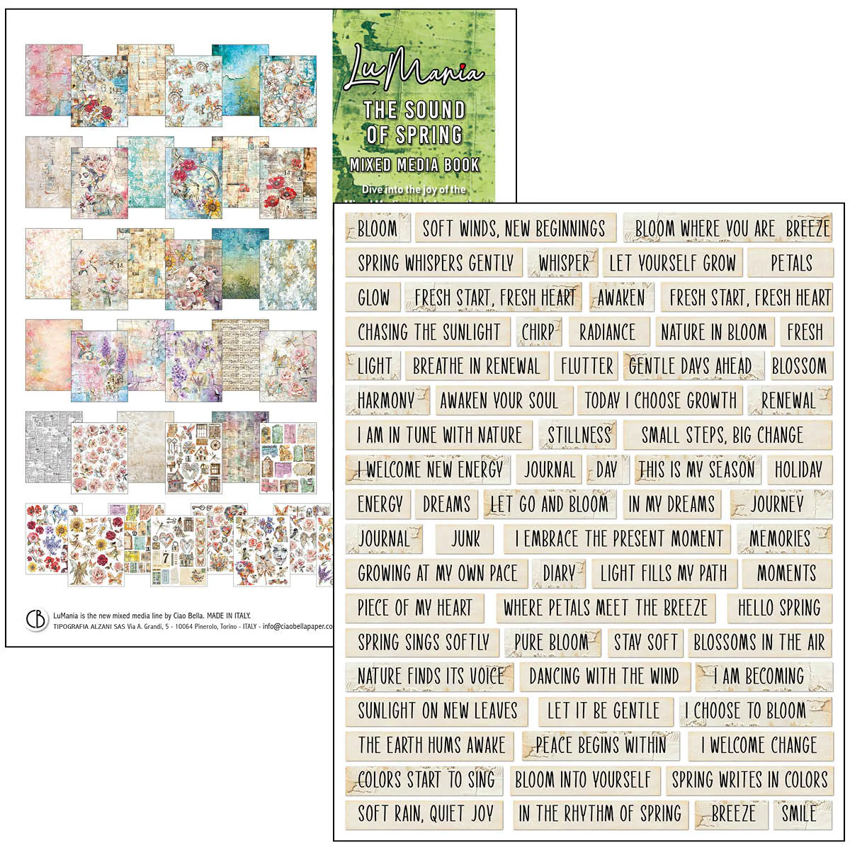 Ciao Bella The Sound of Spring A4 Maxi Mixed Media Book - Image 28