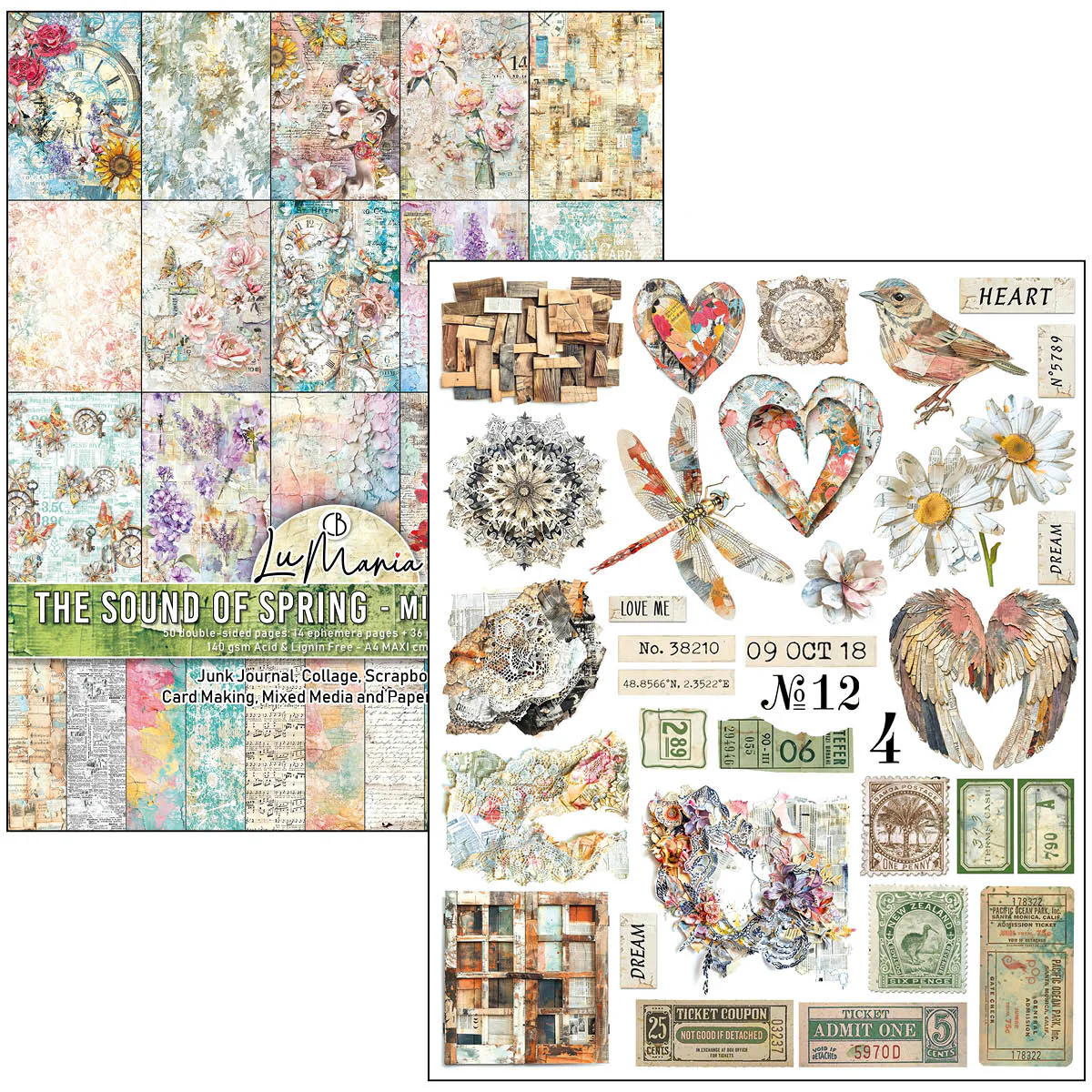 Ciao Bella The Sound of Spring A4 Maxi Mixed Media Book - Image 3