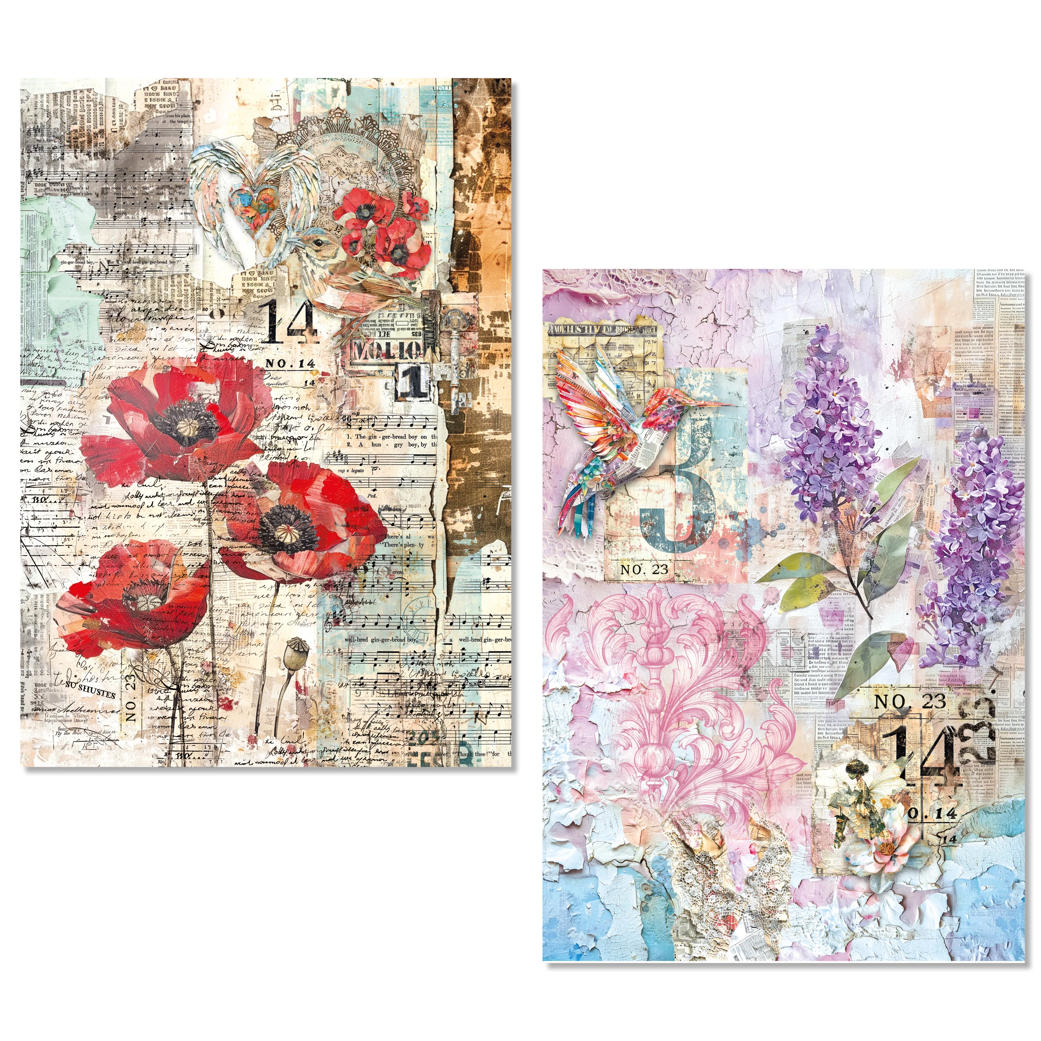 Ciao Bella The Sound of Spring A5 Rice Paper Mixed (8pcs) - Image 3